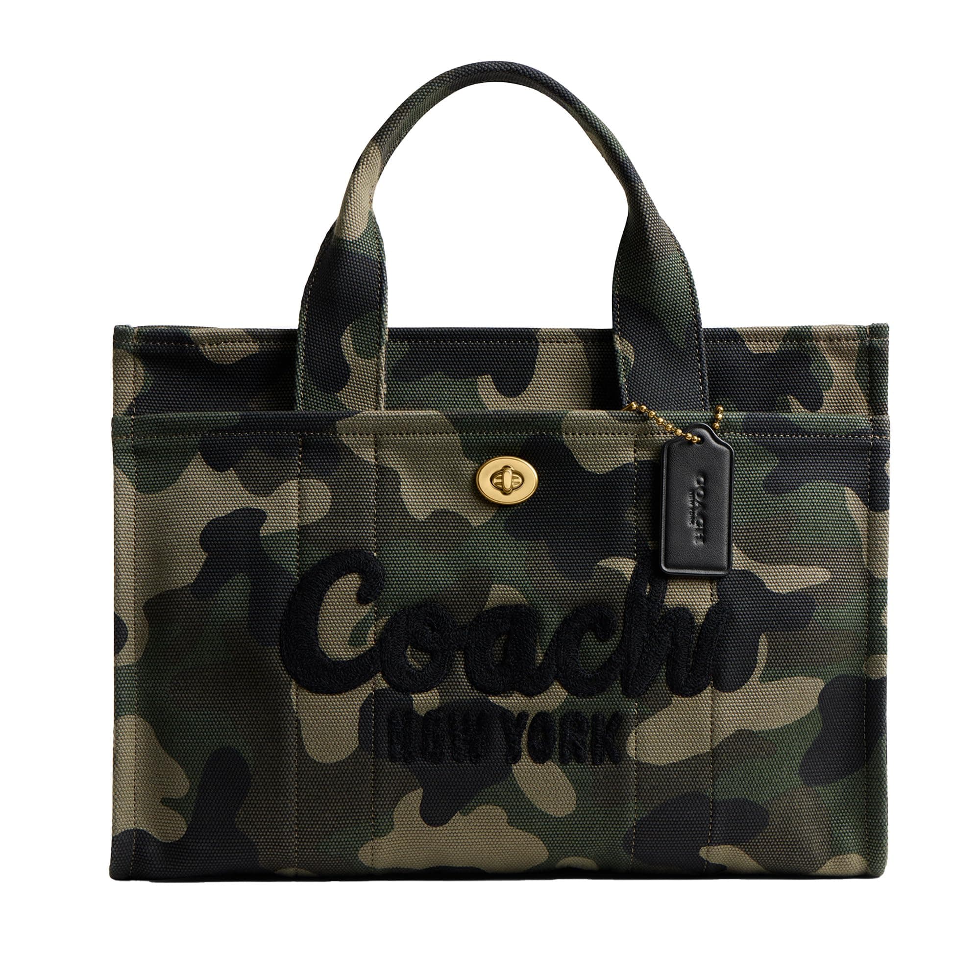 Coach Cargo Tote Bag with Bow Print