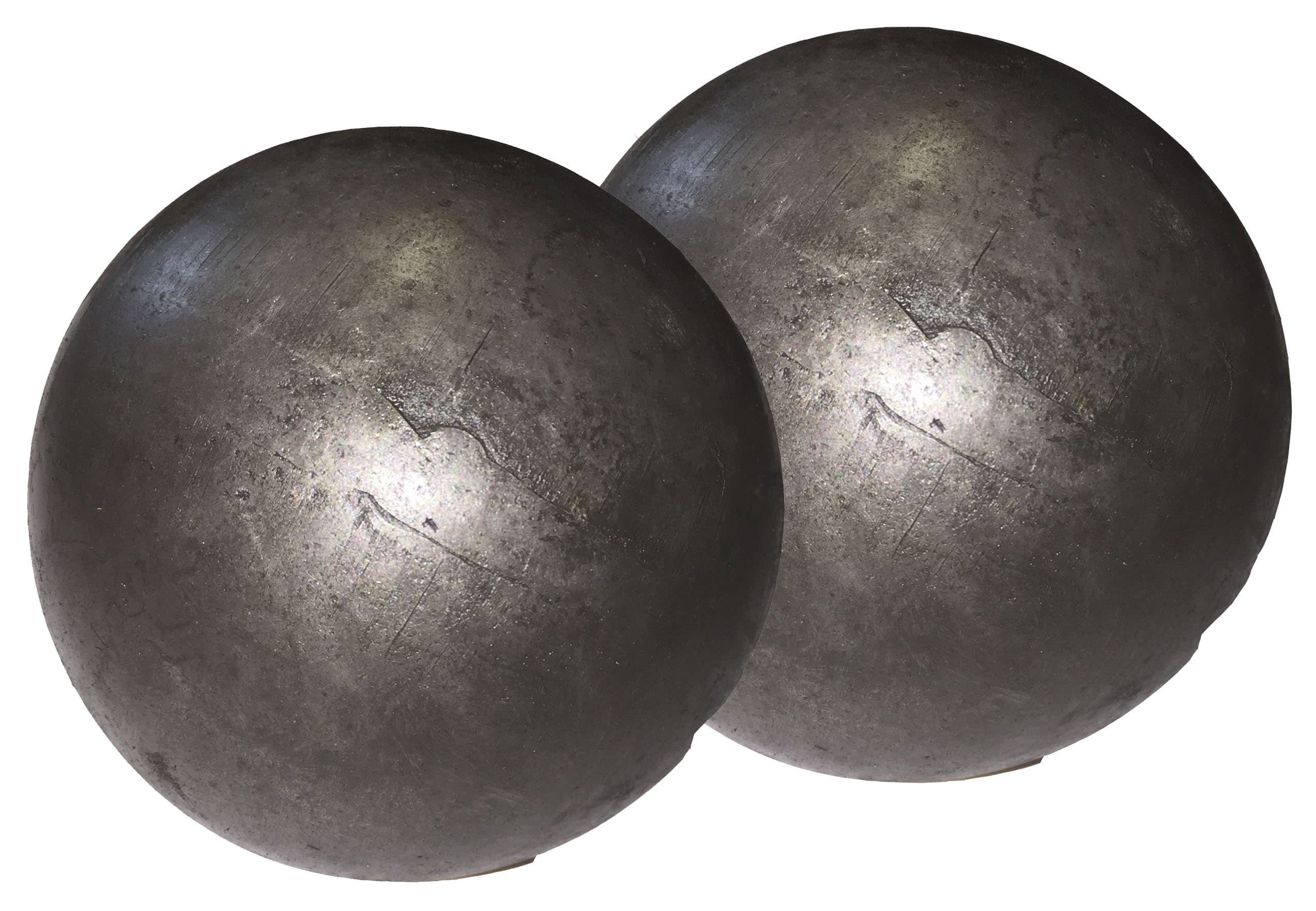 Hollow 3" steel ball weldable DIY project component (2-pack)