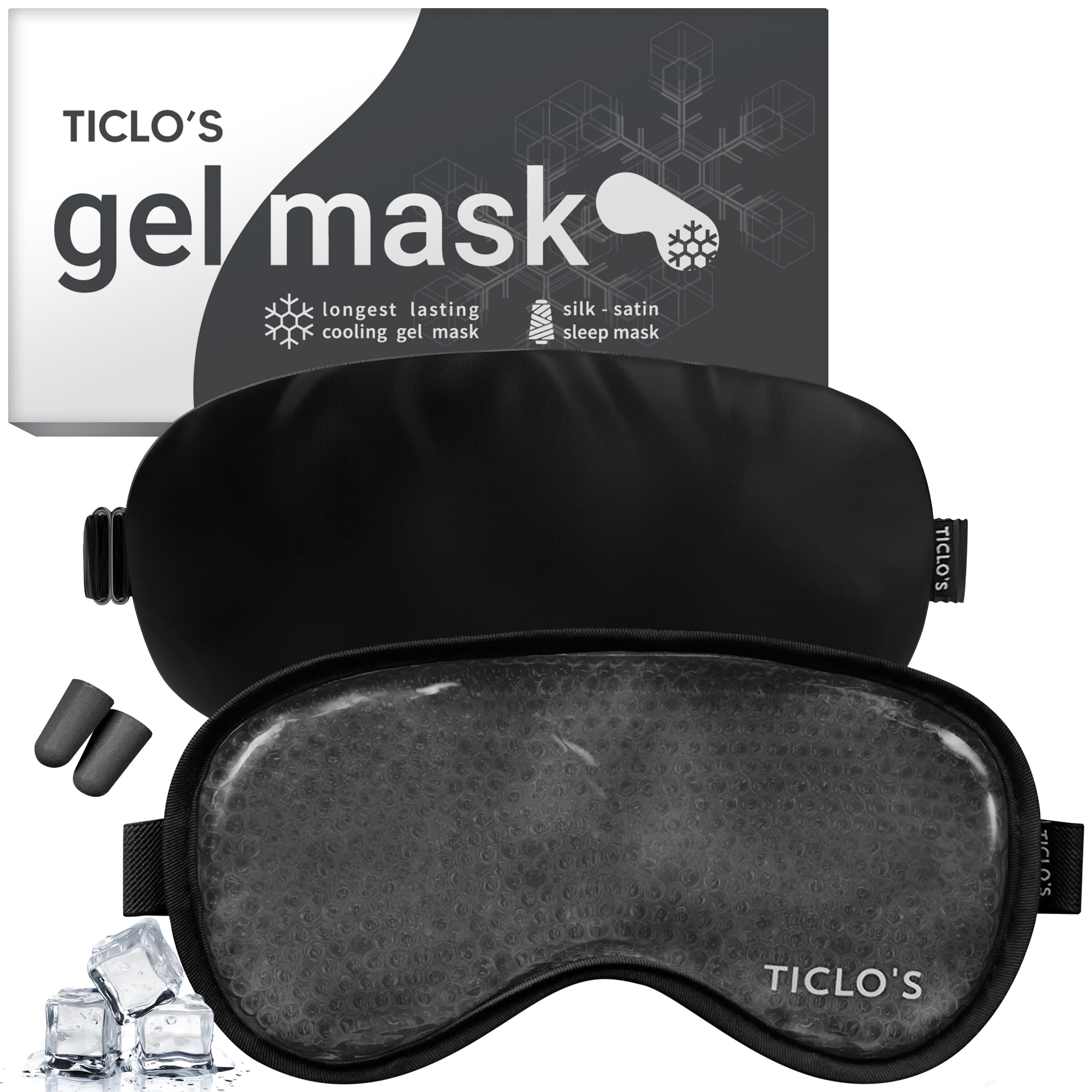 TICLO'S Cooling Gel mask (Black)