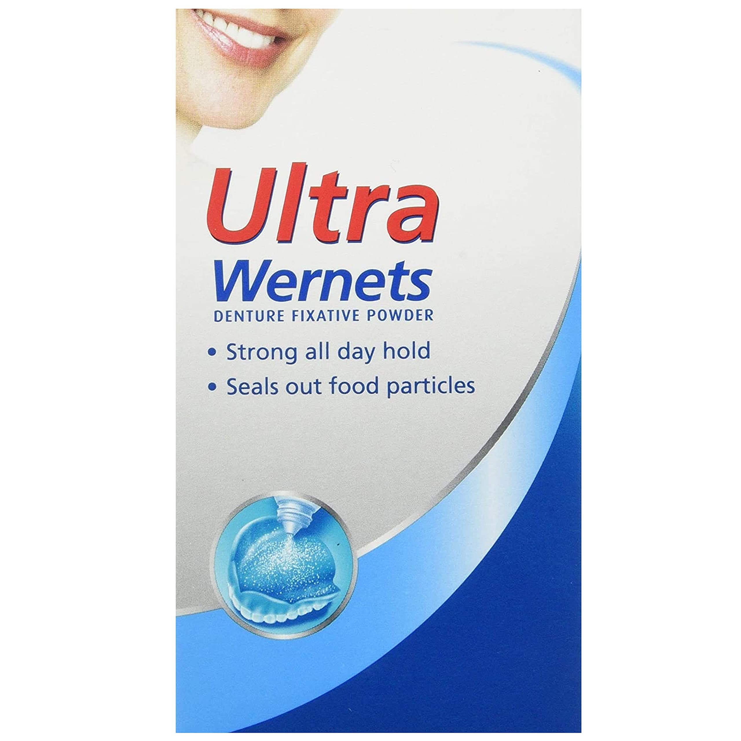 Polygrip Wernets Ultra Denture Fixative Powder, 40 g, Pack of 6