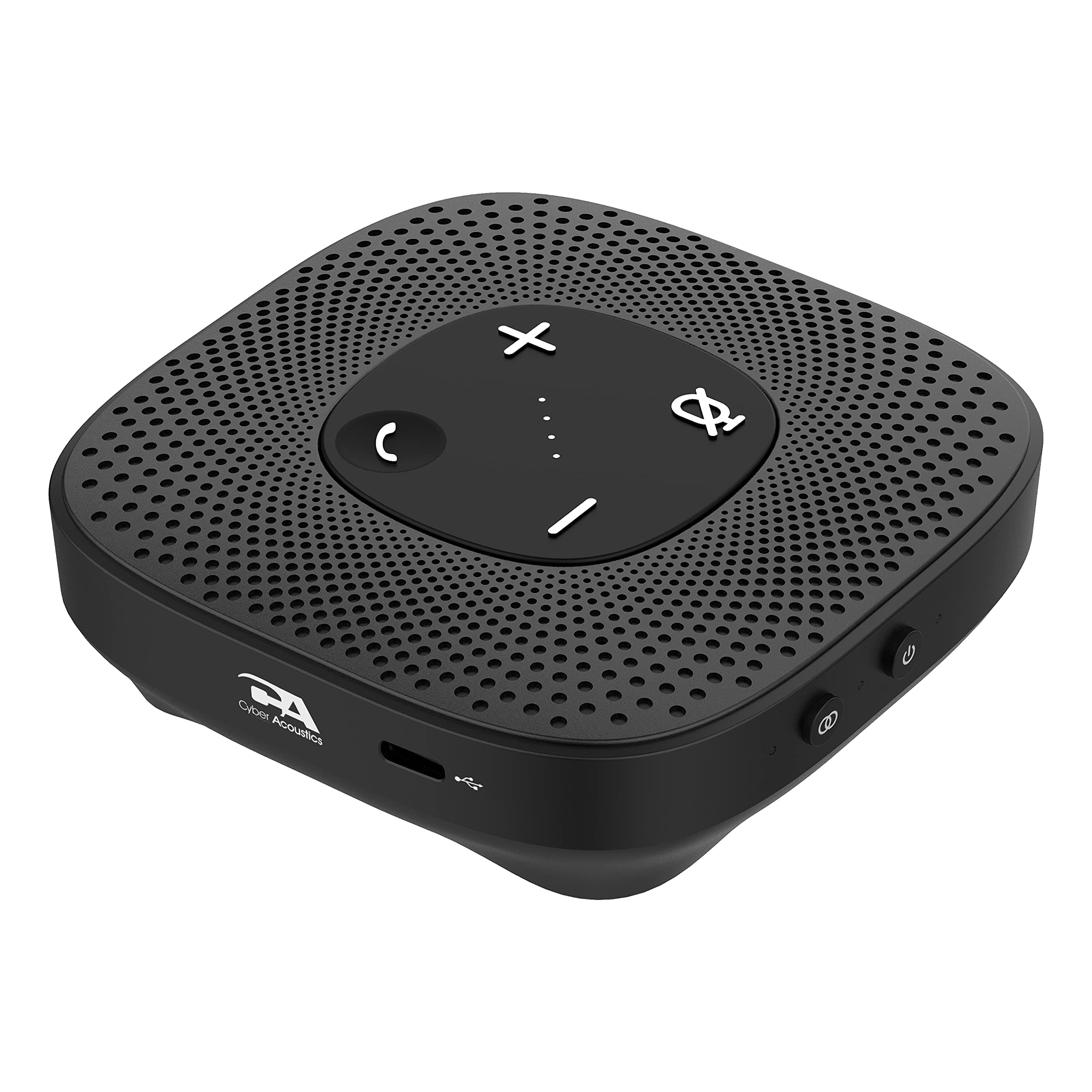Cyber Acoustics Conference Speakerphone (SP-2000) - USB and Bluetooth, Advanced DSP with 360 Degree Noise Cancelling Microphone with 3m Range, 66 Ft BT Wireless Range