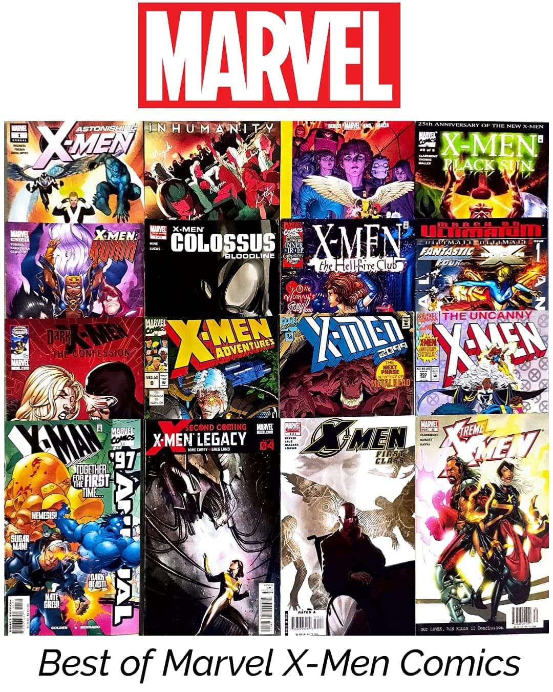Marvel Comics | X-Men Comics | Ultimate X-Men Comics | Set of 5 X-Men Comics by Marvel Comics | Issues from 1990s to Present Date Paperback