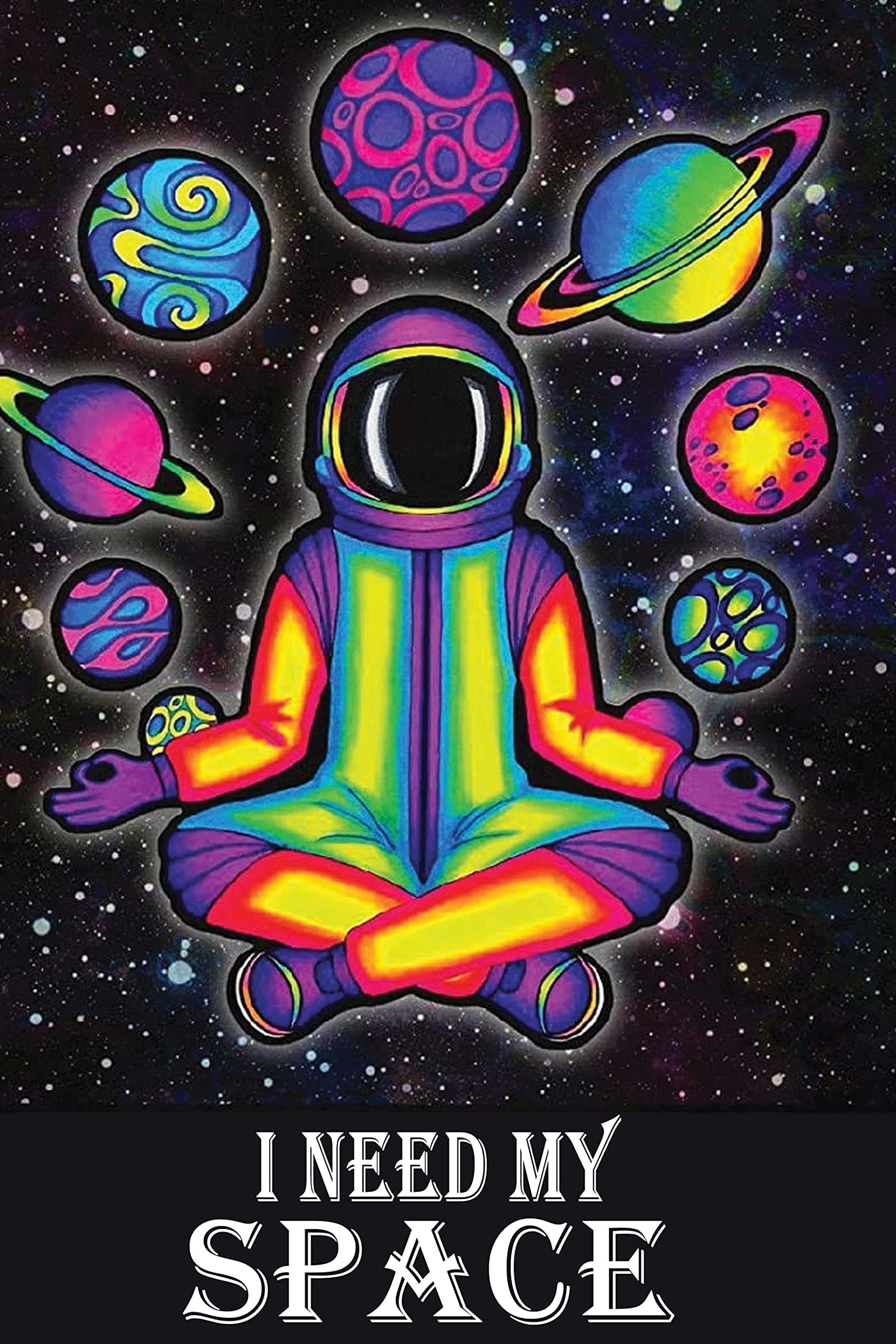 Wall Sticker Poster|I Need My Space|Decorative Interior Wall Poster|Poster for Libraries, Sitting Area, Entrance Way|Wall Art Poster|Poster for Decoration|Self Adhesive Wall Sticker Paper Poster