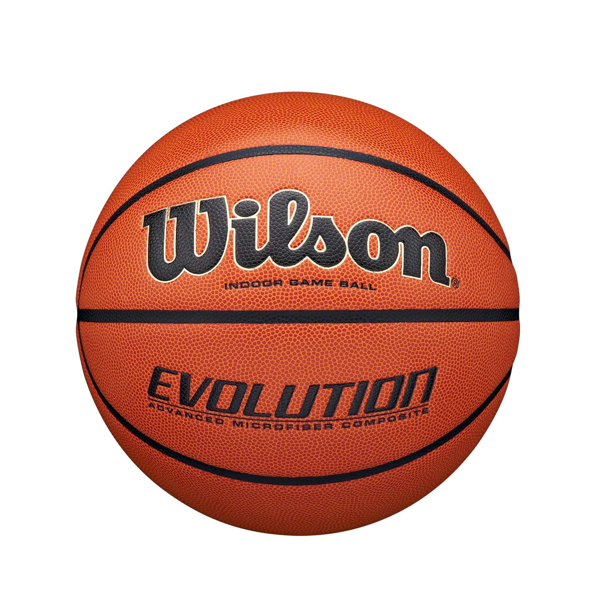 WILSON Evolution Indoor Game Basketballs - Size 5, Size 6 and Size 7