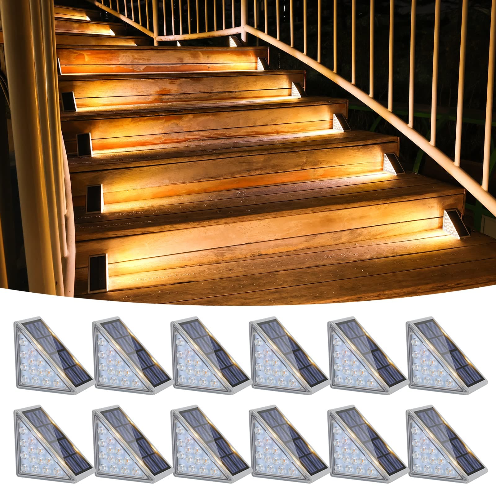 solar outdoor light for stair, step