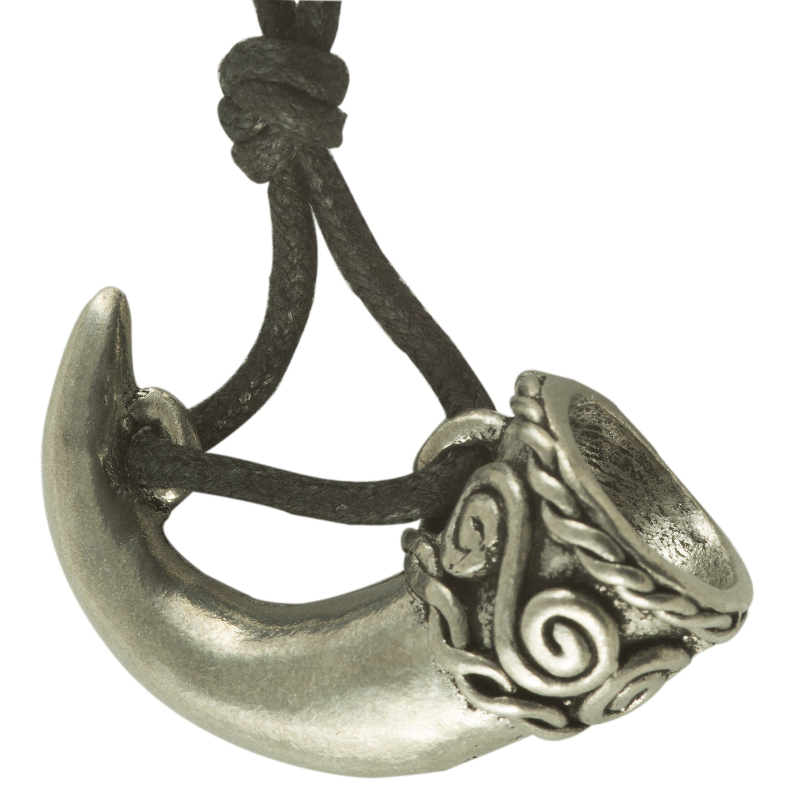 Viking or Norse Horn Pendant (Solid Pewter)