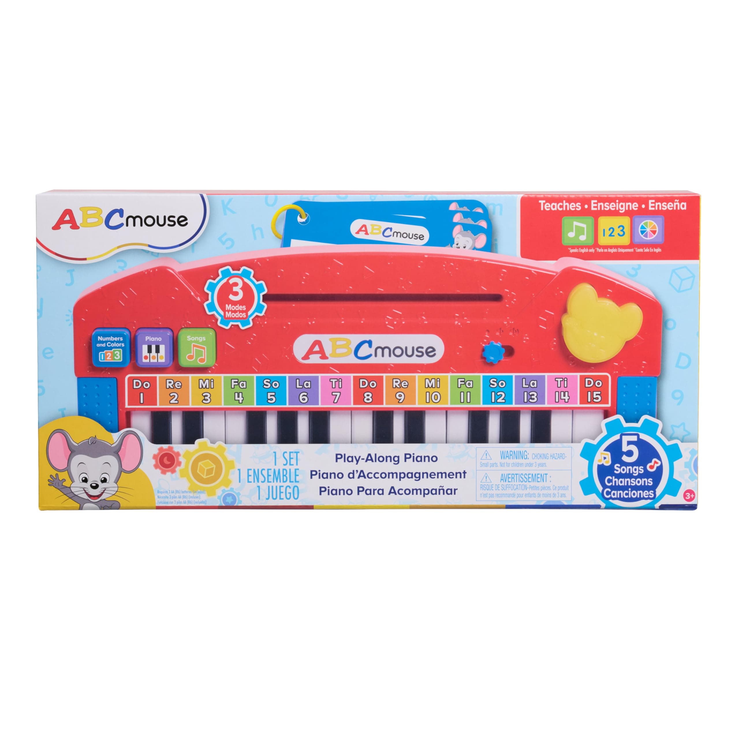 Just PlayABCmouse Play-Along Piano, 3 Learning Modes, Learning and Education, Pretend Play, Kids Toys for Ages 3 Up