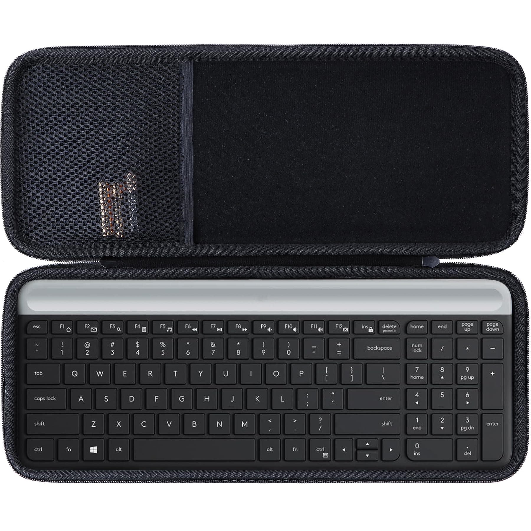 Hard Case Cover for Logitech MK470 Slim Combo Keyboard Mouse Set (Black)