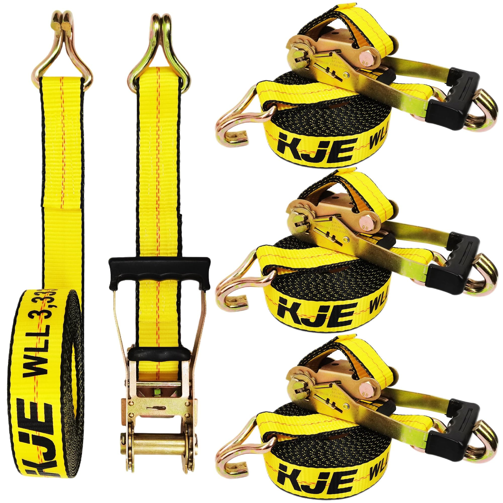 Heavy Duty Ratchet Strap with J-Hook