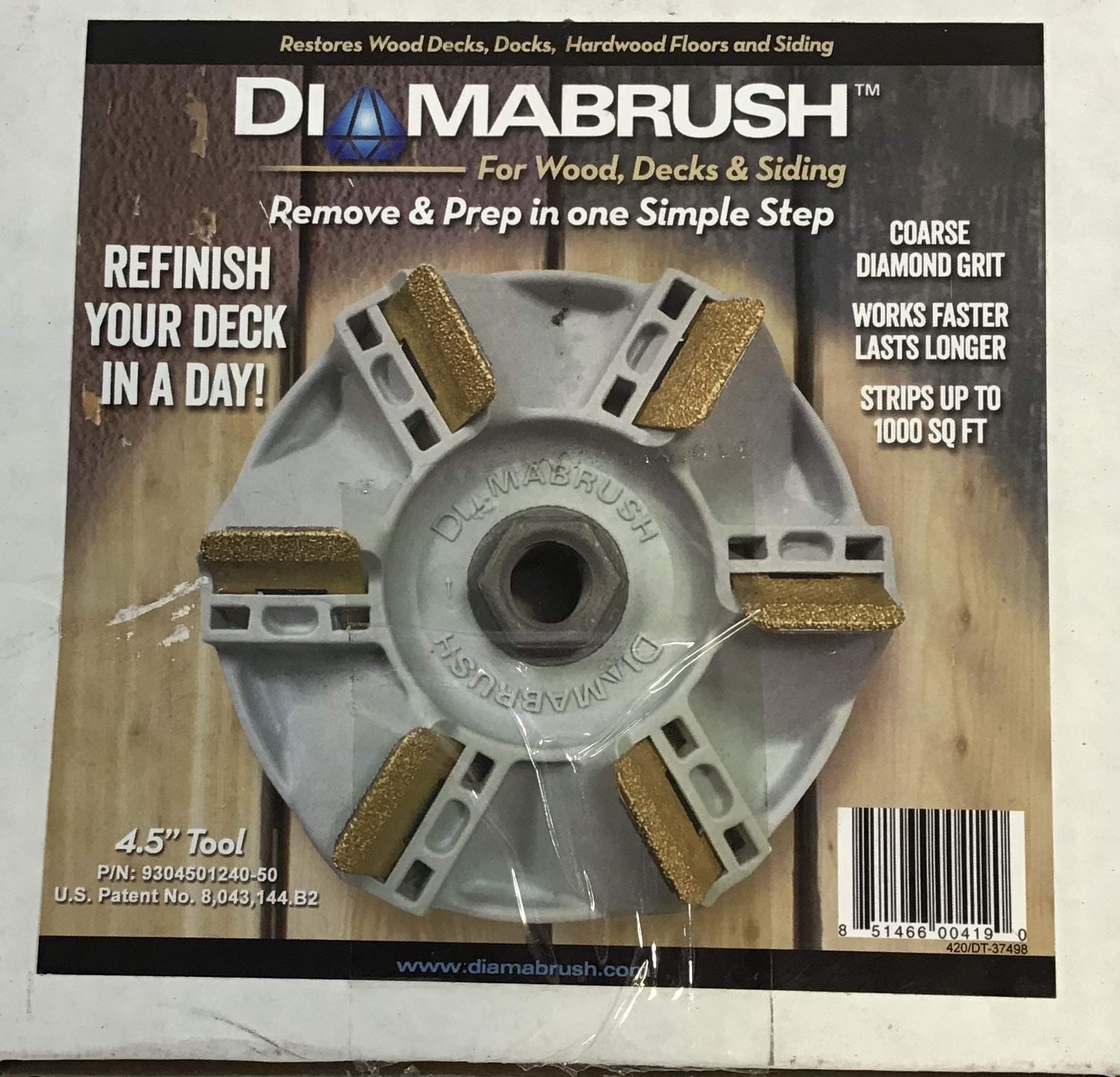 DiamabrushWood Deck Removal Tool 4-1/2 in.