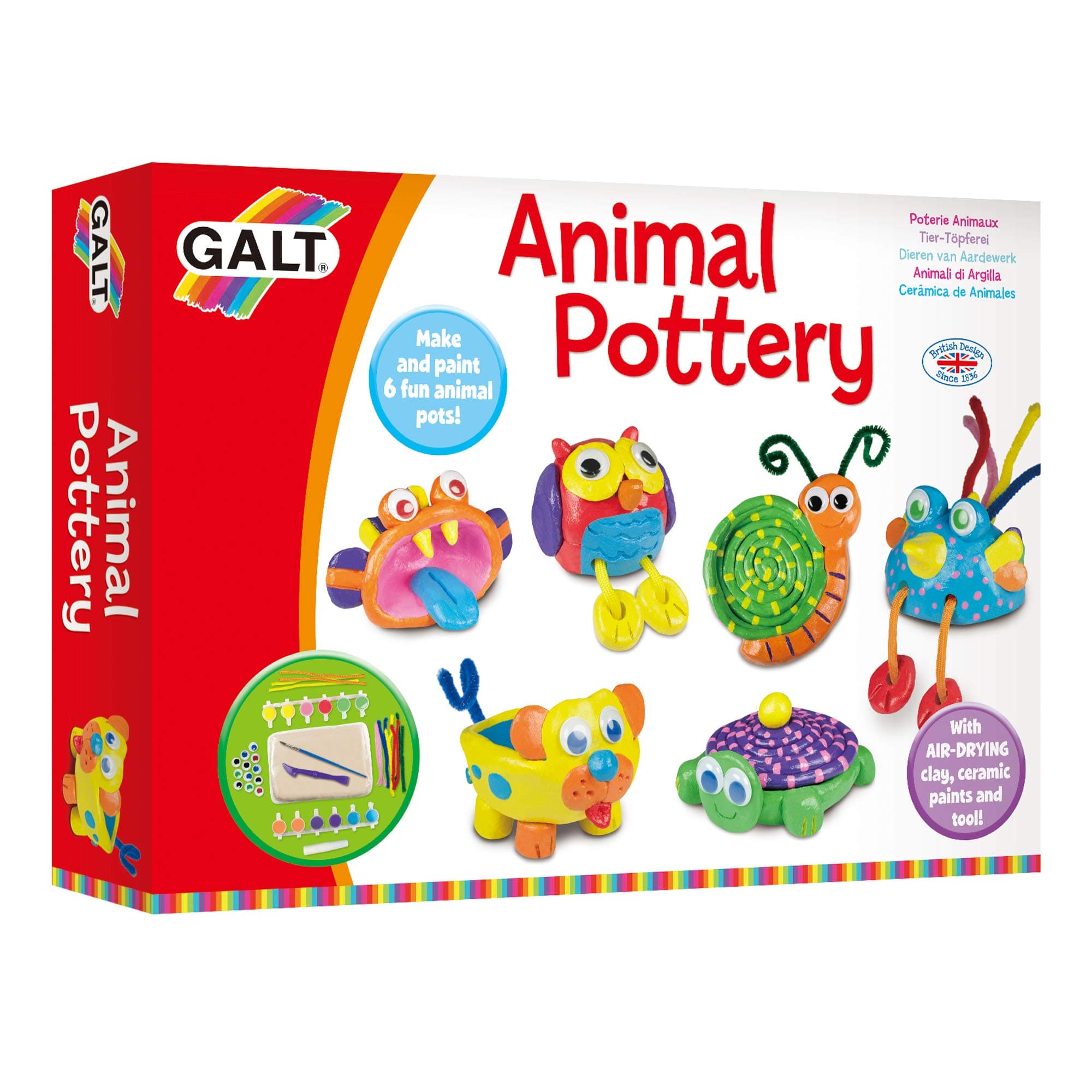 Toys, Animal Pottery, Kids' Craft Kits, Ages 6 Years Plus
