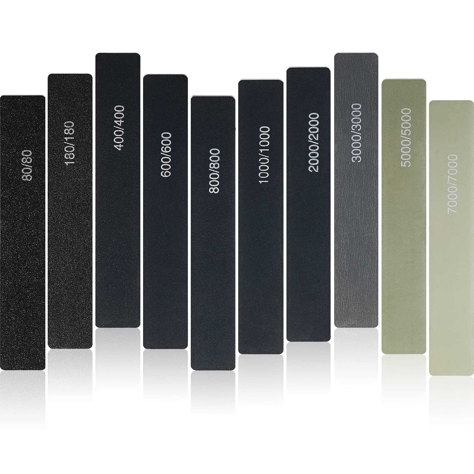 Honoson 20 Pcs Sanding Sticks for Plastic Models 3D Print Polishing Sticks Assorted Metal and Wood Sanding Tools Accessory for Model Craft Amateur Beginner(Low Grits Rating,Classic Style)