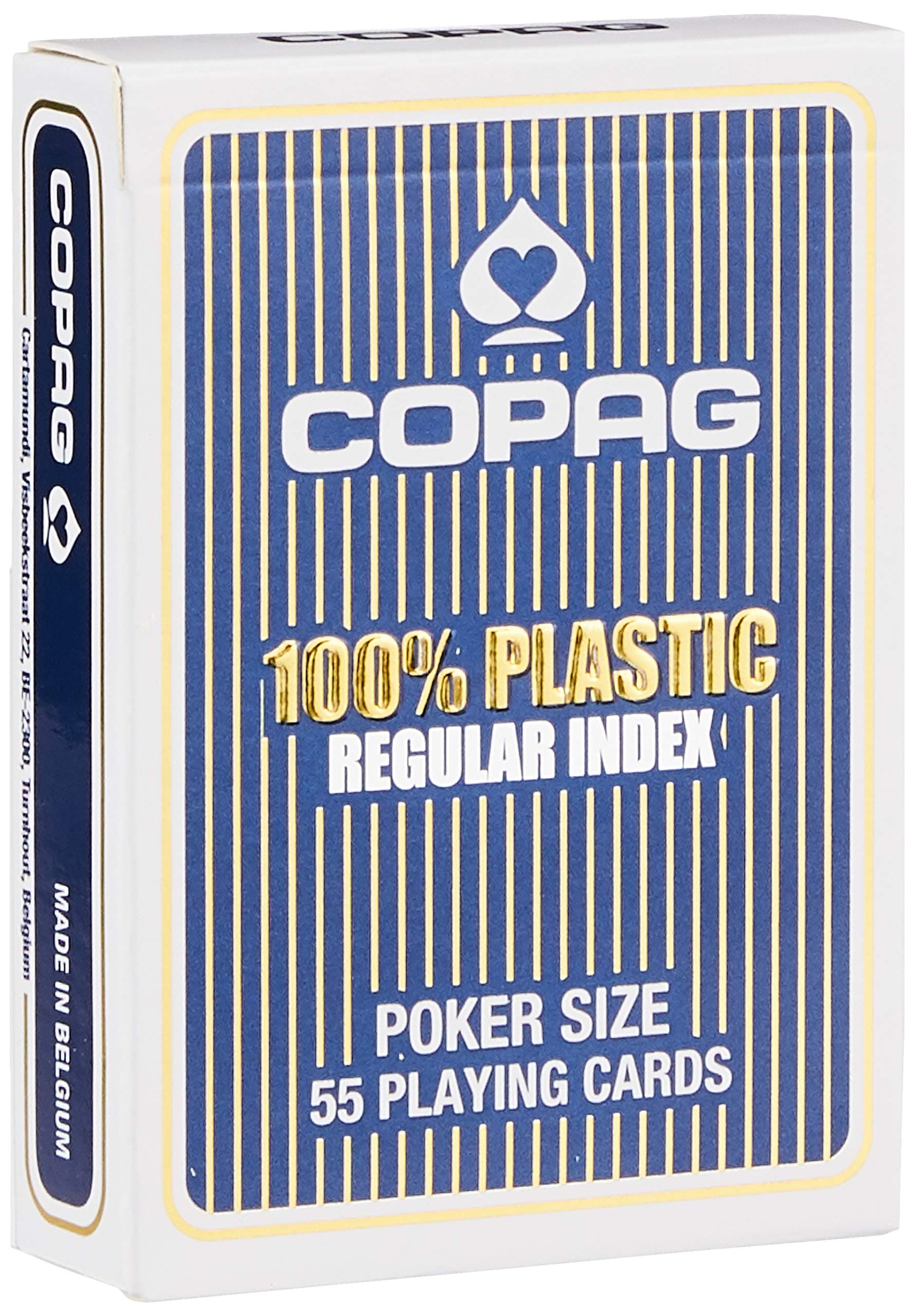 Copag Poker Size Regular Face Playing Cards (Blue)