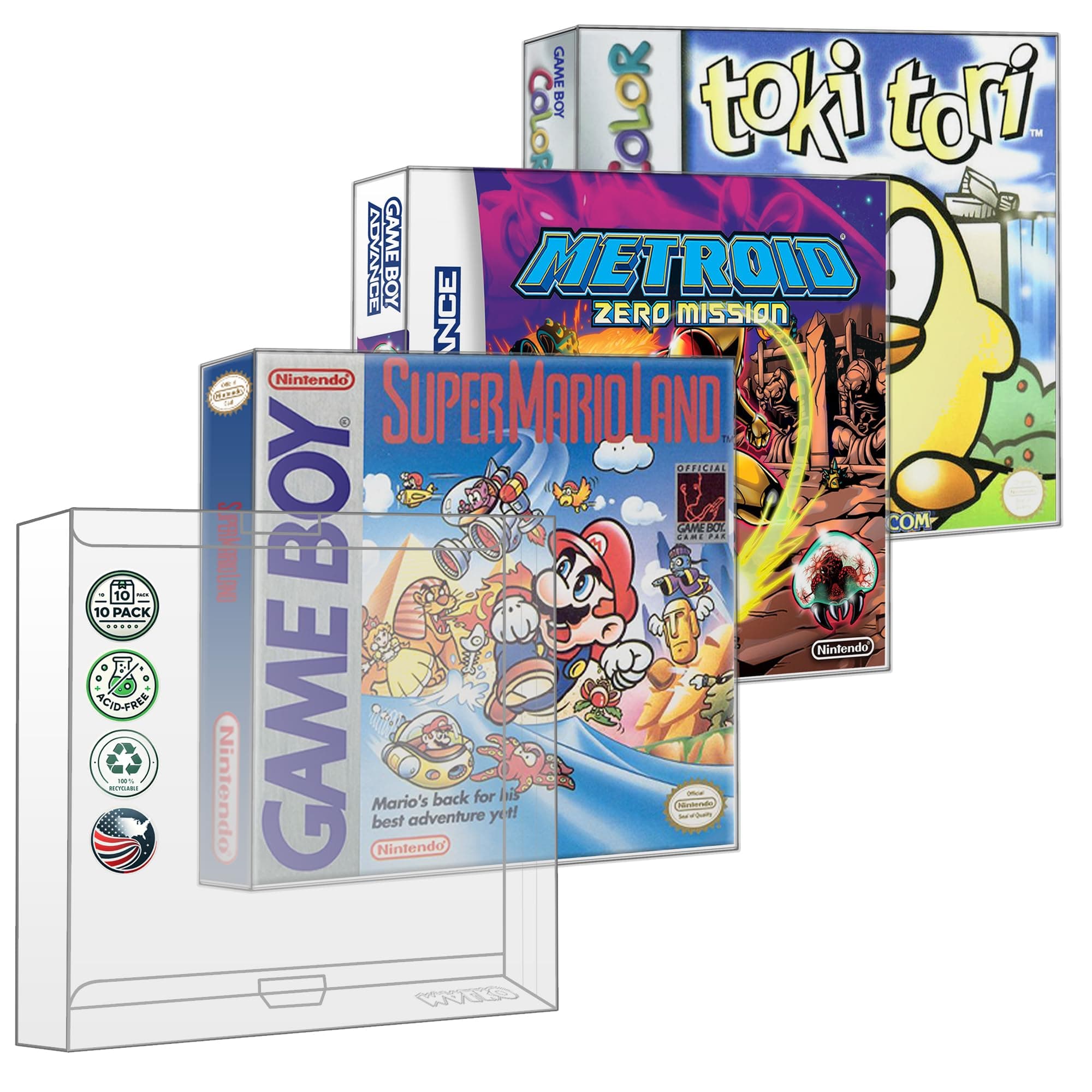 Game boy & Game Boy Advance Game Box Protector Case