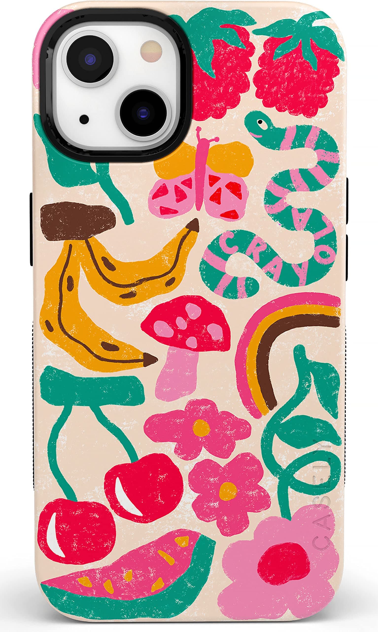 Casely iPhone 14 Case | Doodle Bug | Crayola Crayon | Compatible with MagSafe | Bold Protective Design