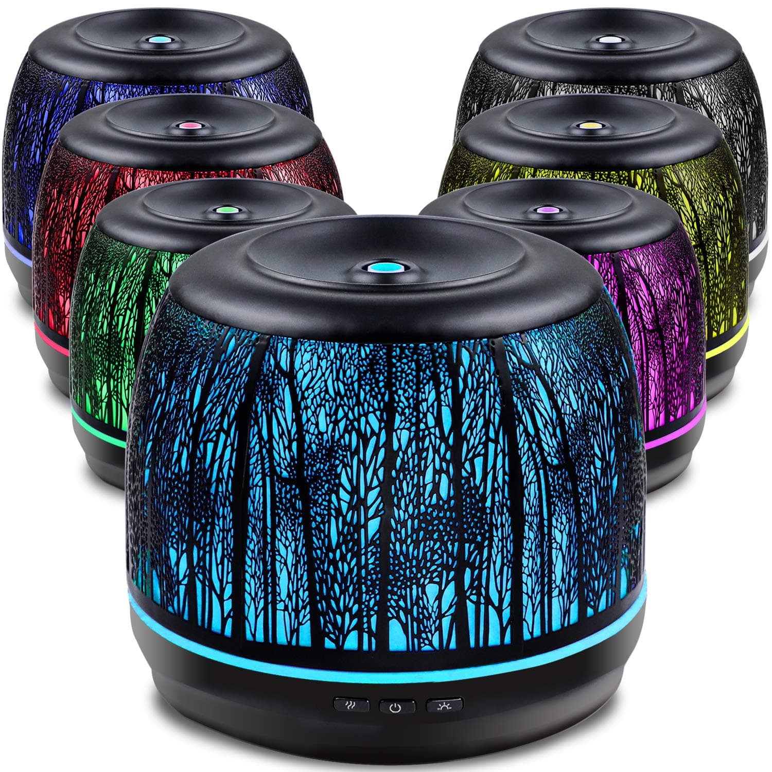 Cool Mist Ultrasonic Essential Oil Diffuser 500ml, ARVIDSSON Diffusers for Essential Oils, Whisper-quiet & 7 Color LED Mood Light, Best Gift Ideas