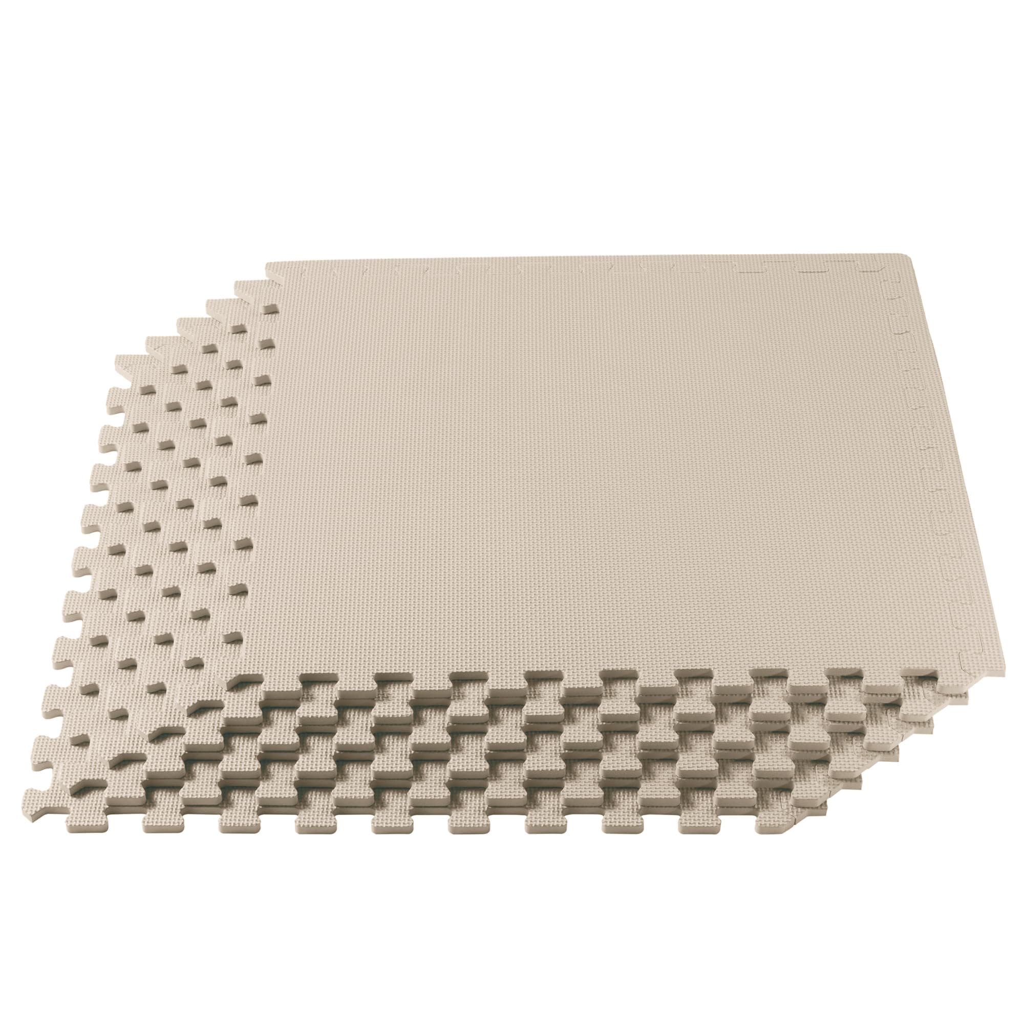 We Sell Mats 3/8" Thick Multipurpose EVA Foam Exercise Floor Mat, Interlocking Tiles, Anti-Fatigue for Home or Gym