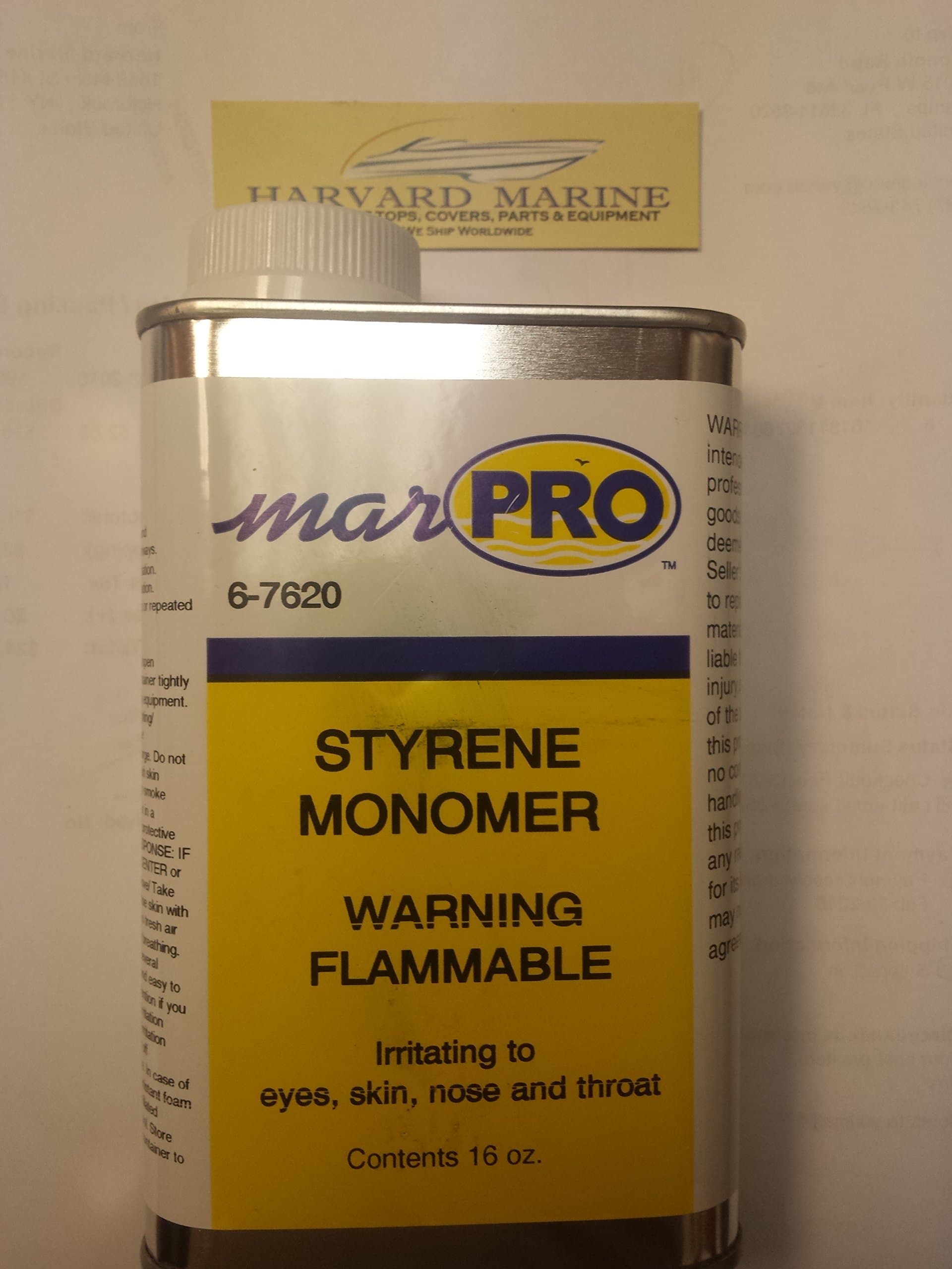 MARPRO STYRENE MONOMER 16oz / 1PINT