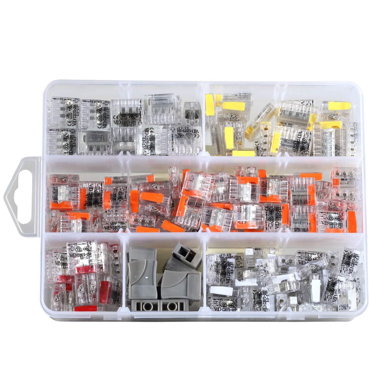 ViD Push-in Connector Set (200 pcs) 0,5-2,5 mm² VDE & ENEC- Certified