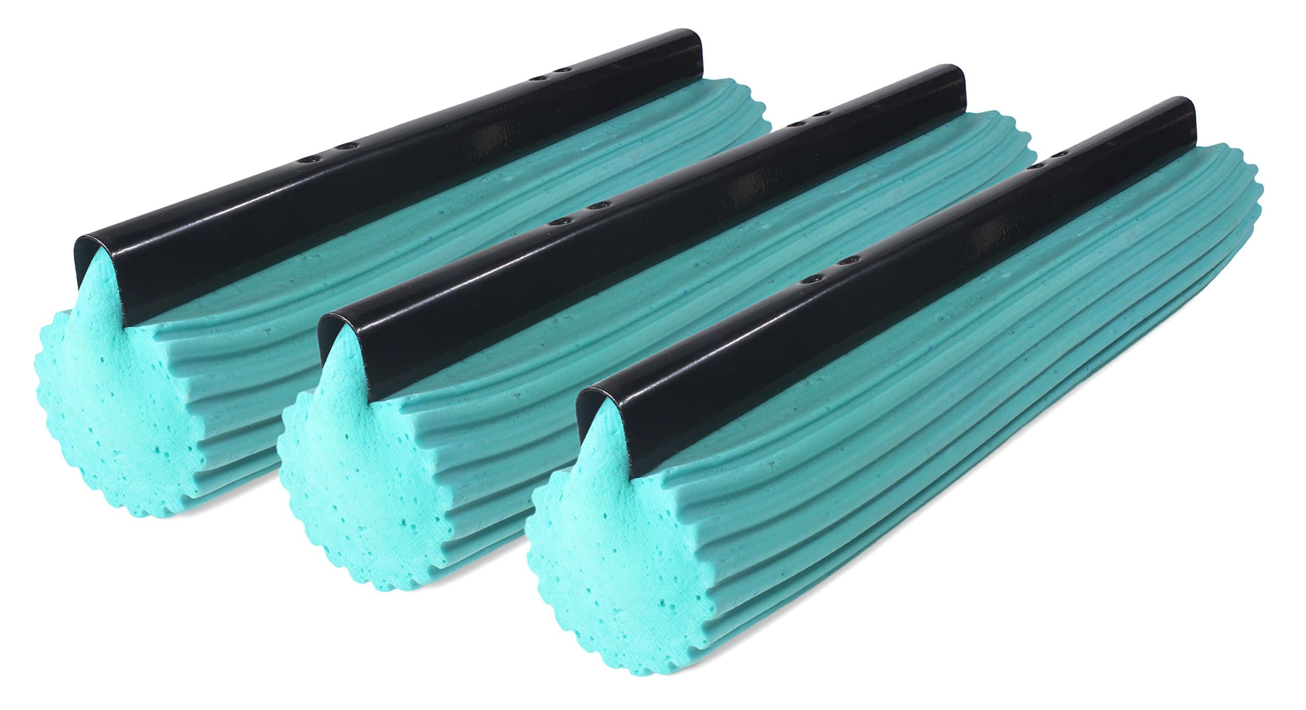 PVA Professional Double Roller Ultra Foam Rubber Mop Head Replacement (3x)