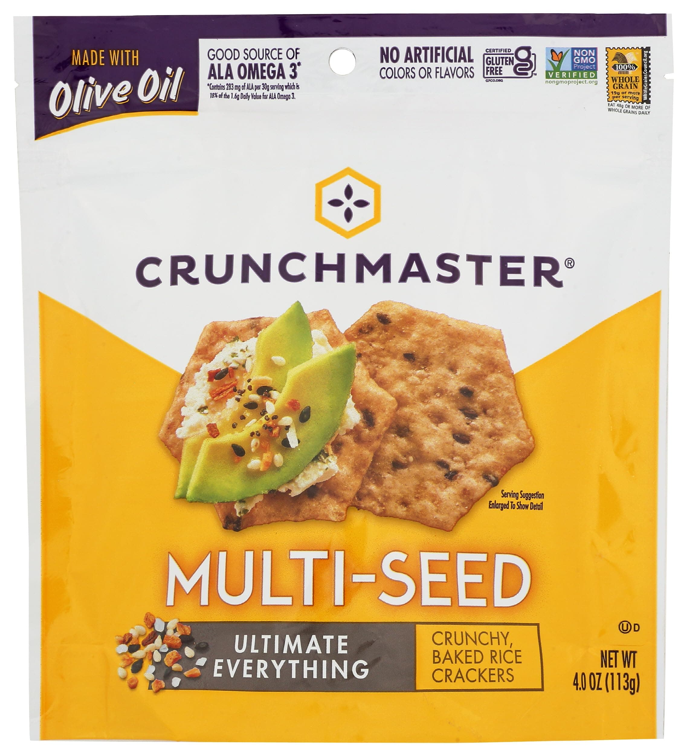 Crunchmaster Multi-Seed Crackers, Ultimate Everything, 4 Oz