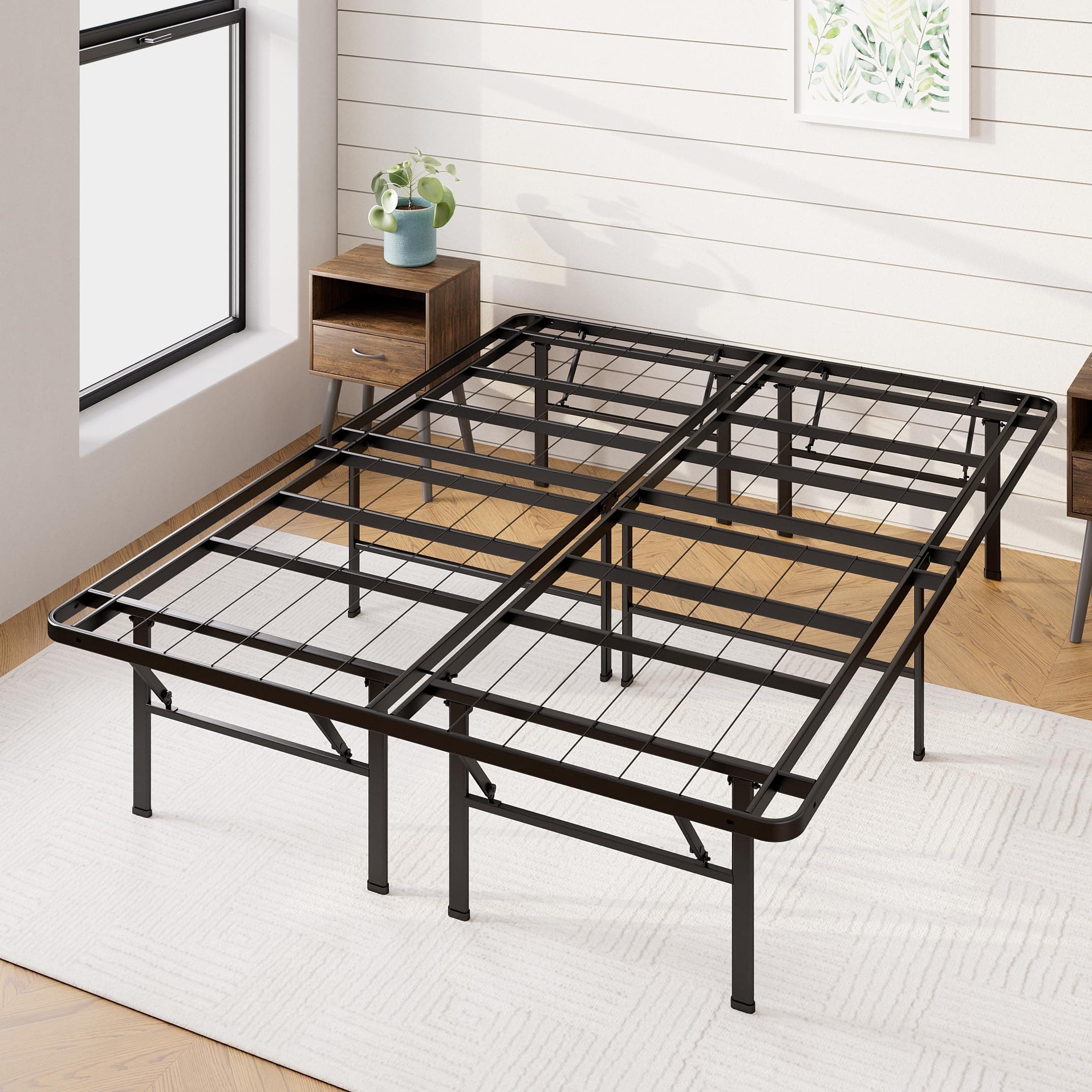 Zinus Sleep Master Deluxe Platform Metal Bed Frame, Full