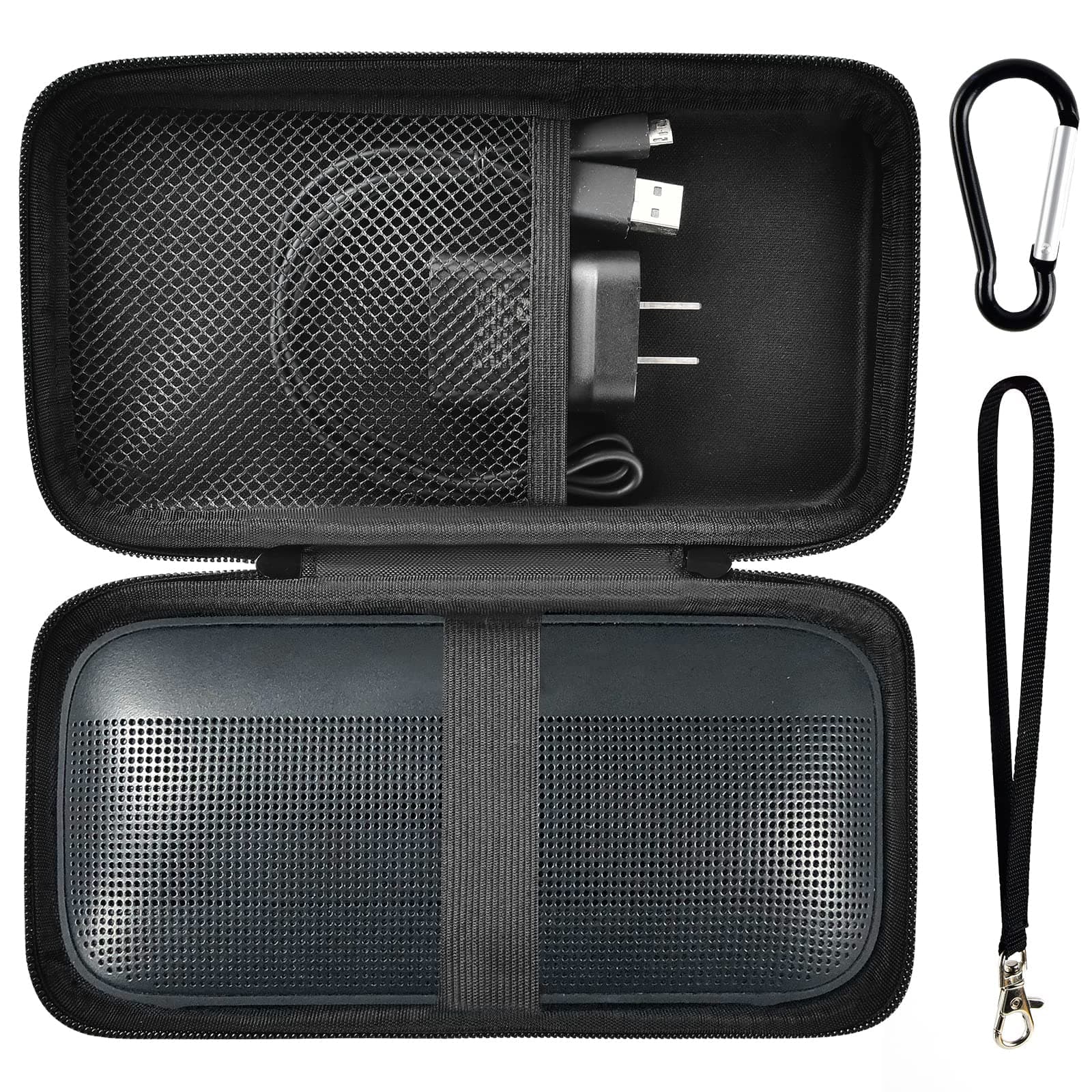 PAIYULE Case Compatible with Bose SoundLink Flex Bluetooth Portable Speaker, Travel Storage Organizer for Wireless Waterproof Speakers, Hard Outdoor Carrying Holder fits Cable Accessories, Box Only