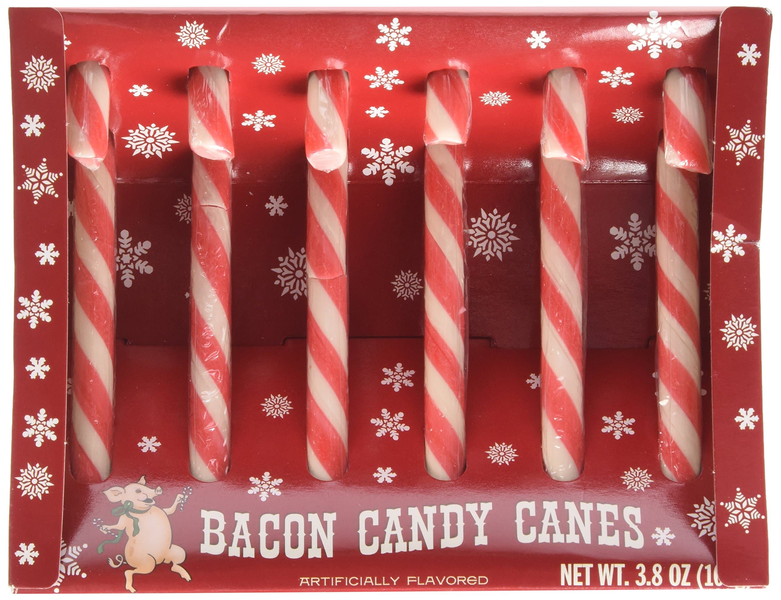 AccoutrementsBacon Flavored Candy Canes
