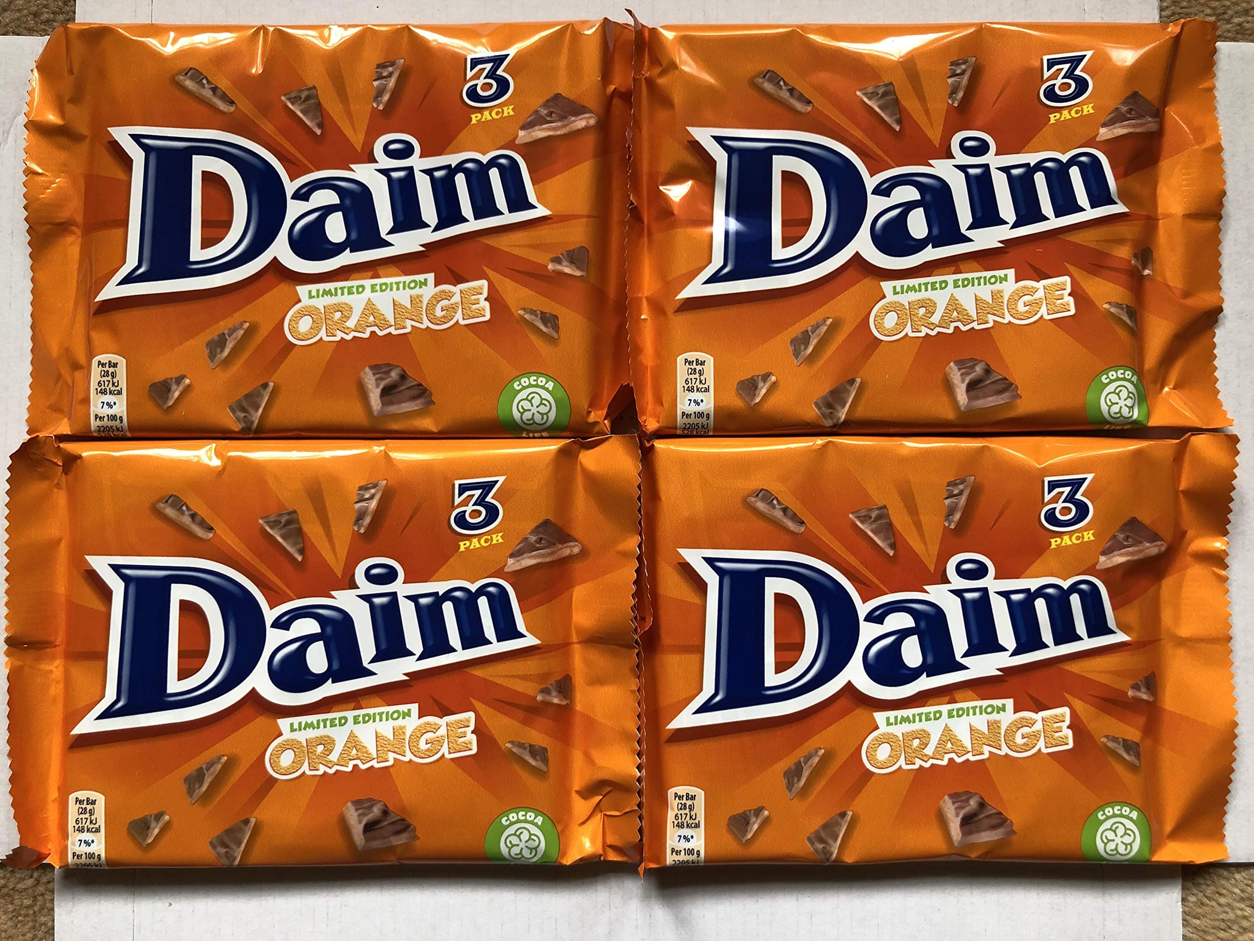 Daim Orange Limited Edition Flavour 3 Pack x 4