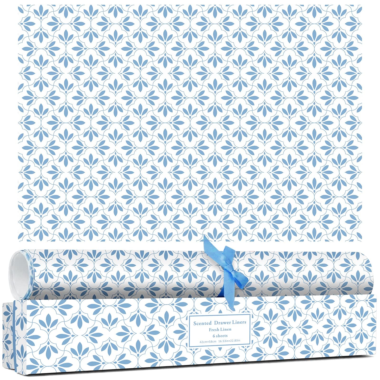 LA BELLEFÉE BELLEFÃƒâ€°E Scented Drawer Liners, 6-Sheets Scent Paper Liner (Fresh Linen)