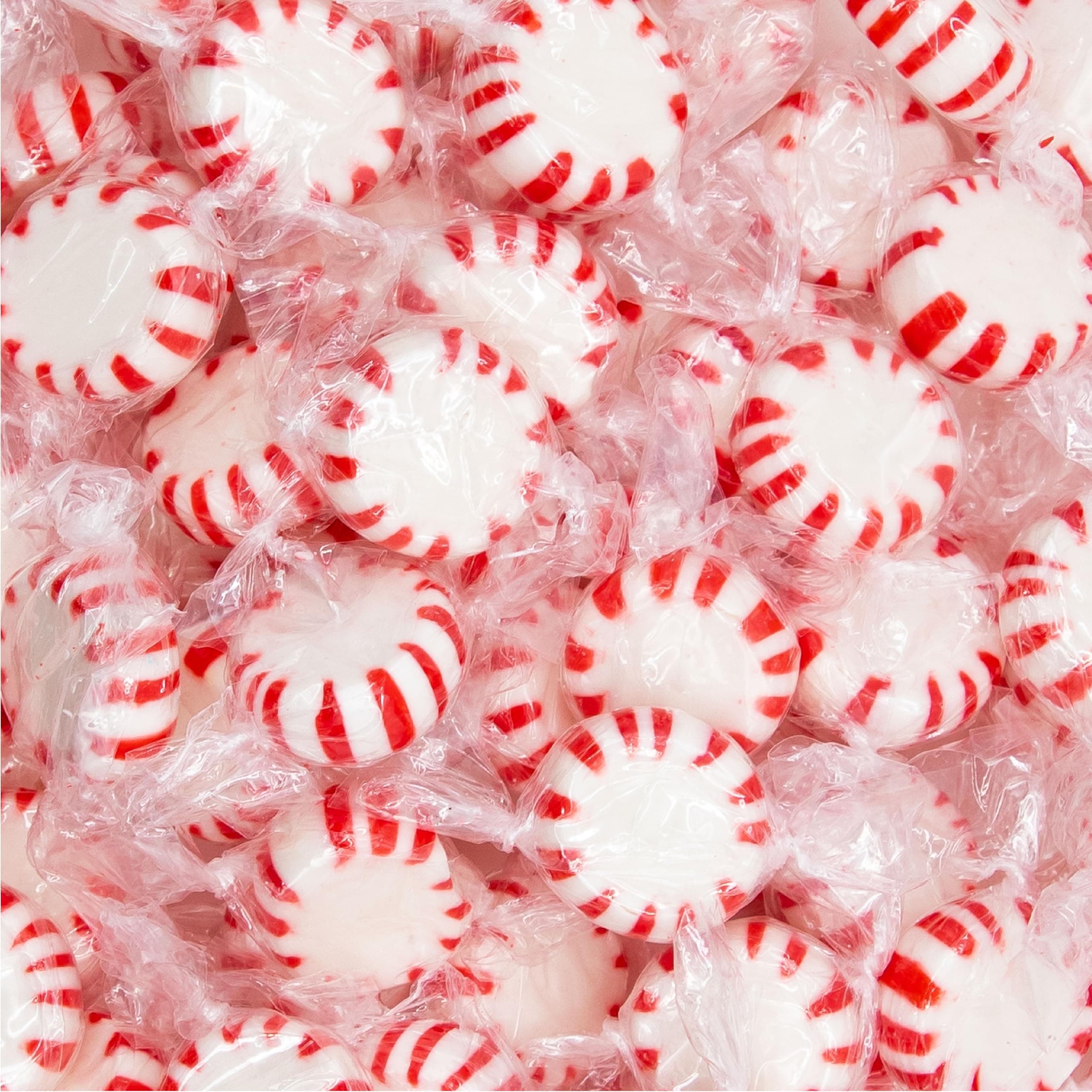 SUNNY ISLAND Starlight Peppermint Mints Hard Candy, Christmas Treat, Pack 2 Pounds