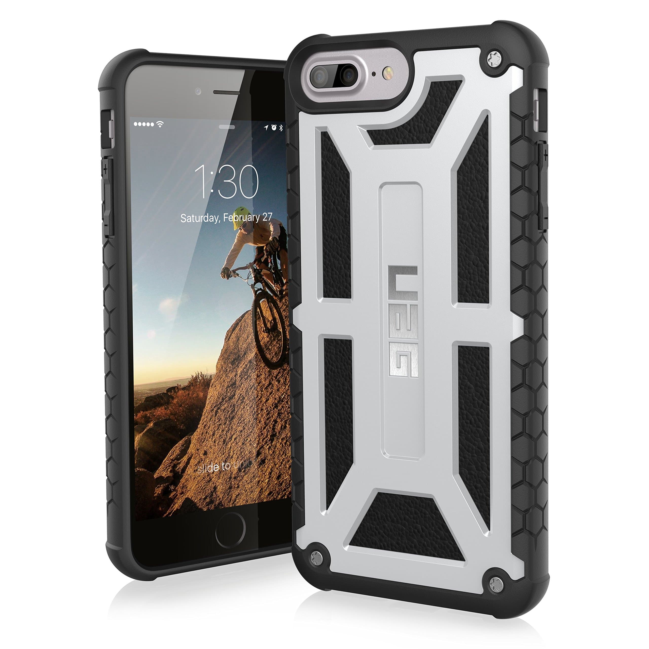 Urban Armor Gear UAG iPhone 7 Plus / iPhone 6s Plus [5.5-inch screen] Monarch Feather-Light Rugged Platinum Military Drop Tested Case