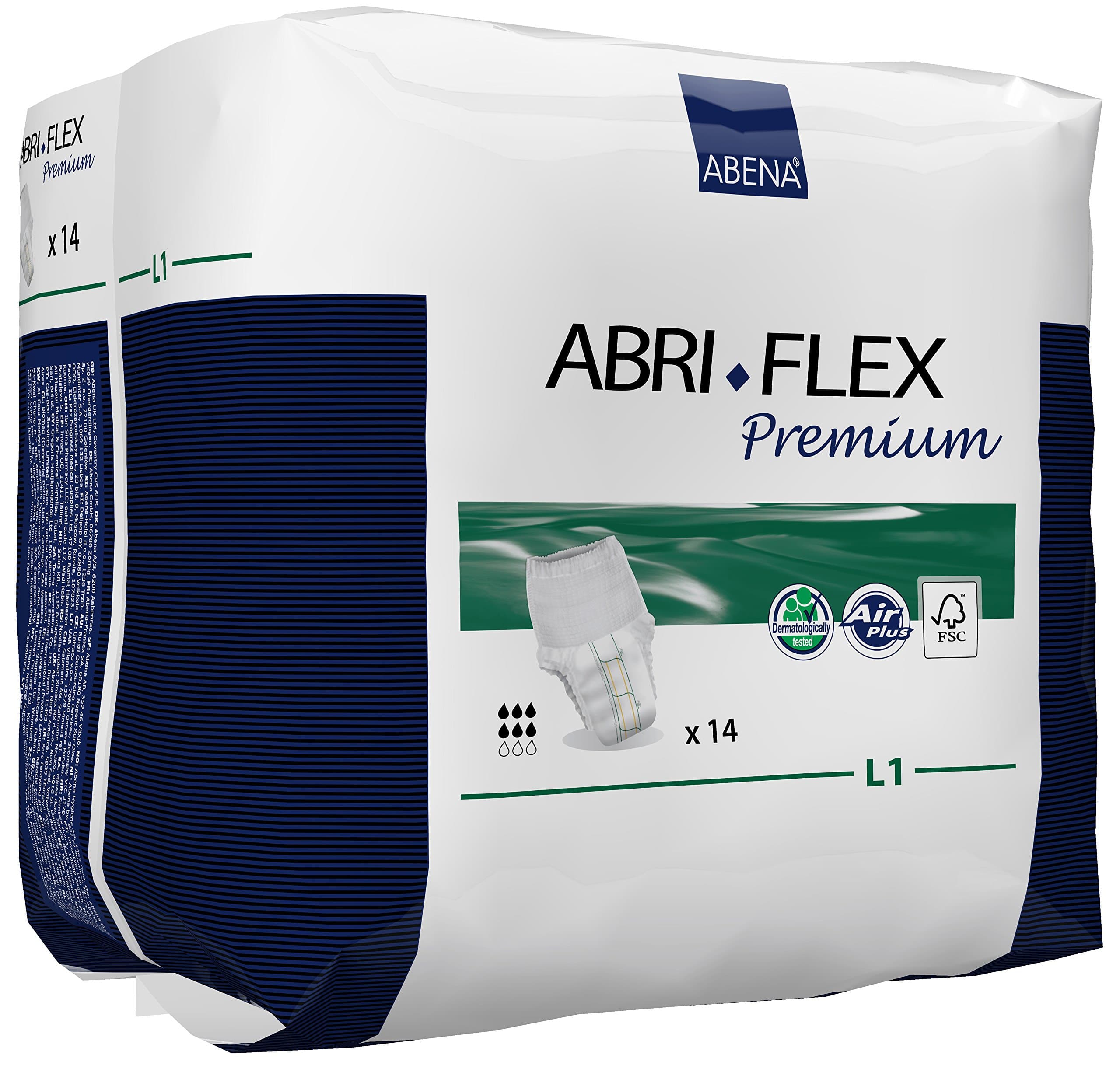 Abri-Flex Premium Protective Underwear, Level 1, (Extra Small To XX-Large Sizes) Large, 84 Count
