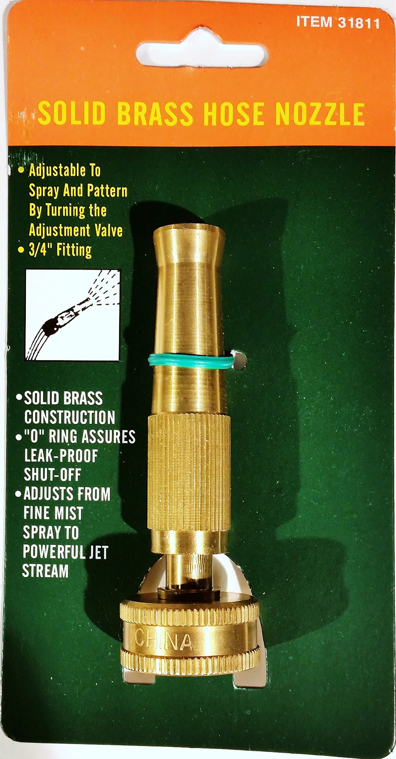 Harbor Freight Tools 4" Brass Garden Hose Nozzle
