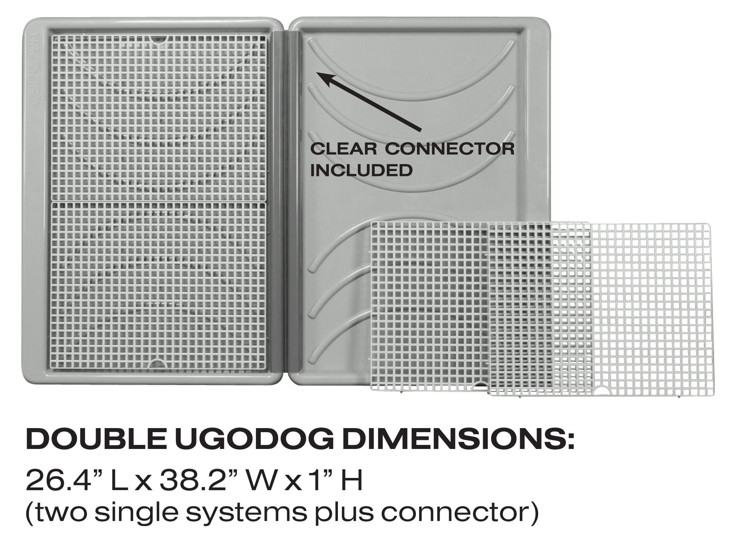 Double UGODOG Indoor Dog Potty