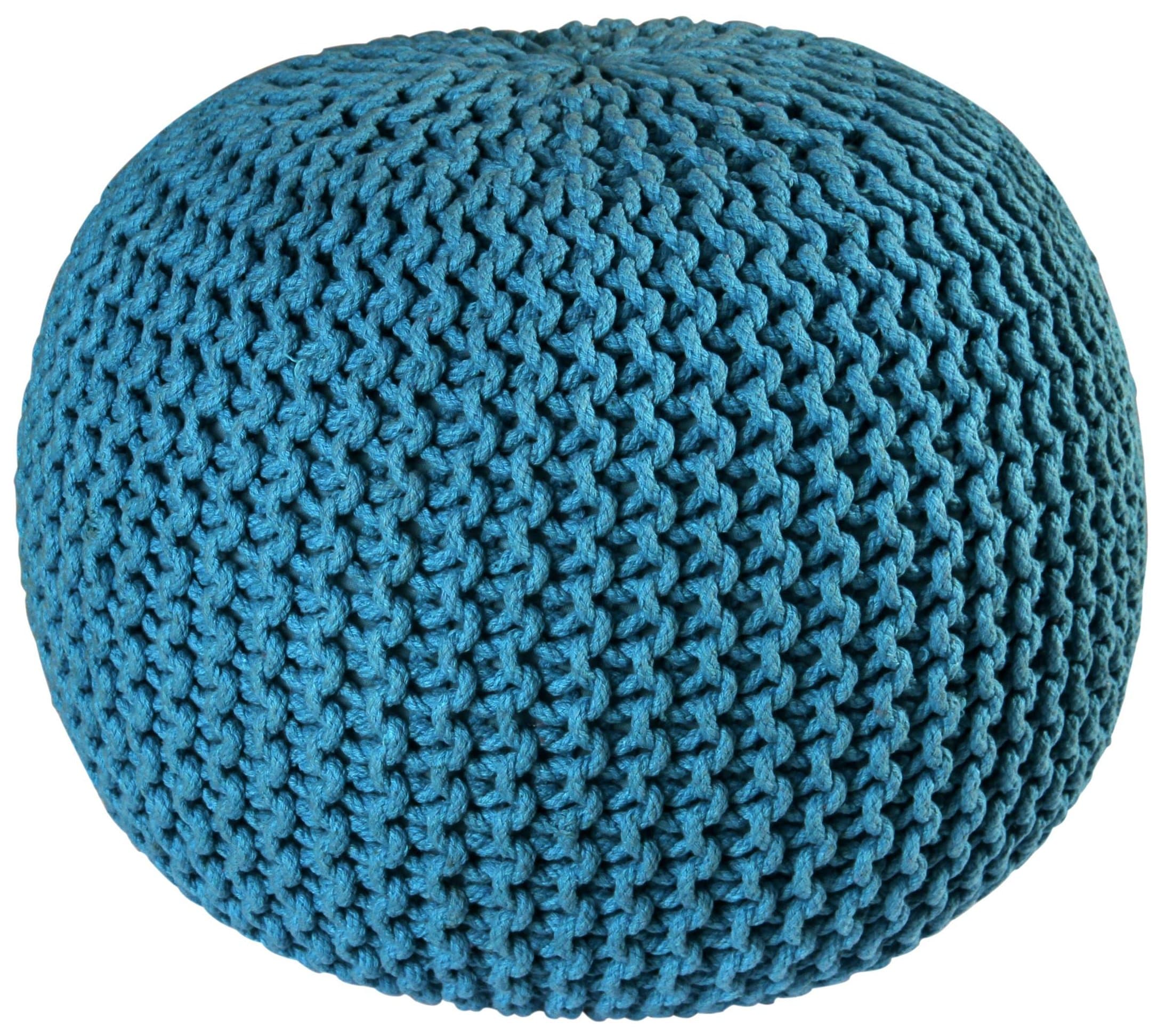 Pouf, 16-Inch, Blue