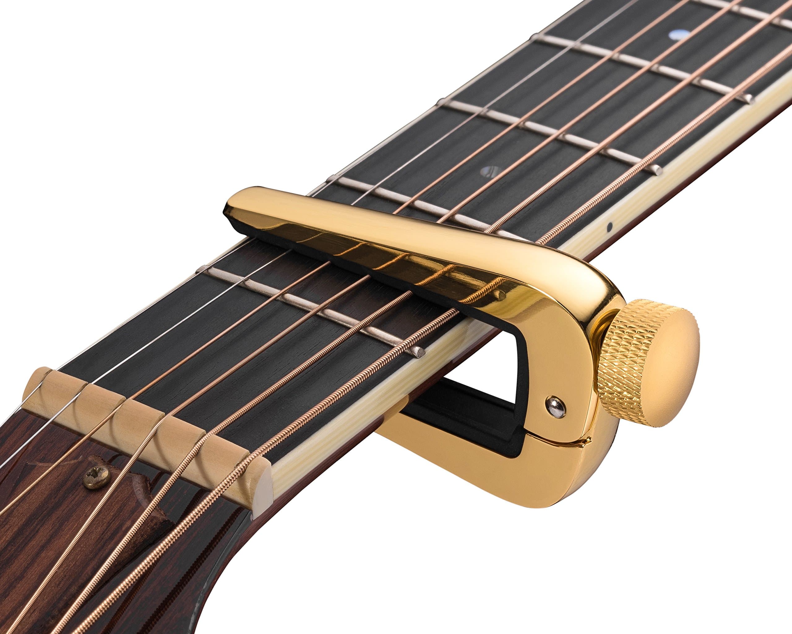 Universal Capo for Acoustic 6 string guitar Classical guitar And 12 String Guitar Premium Guitar Capo (Gold)