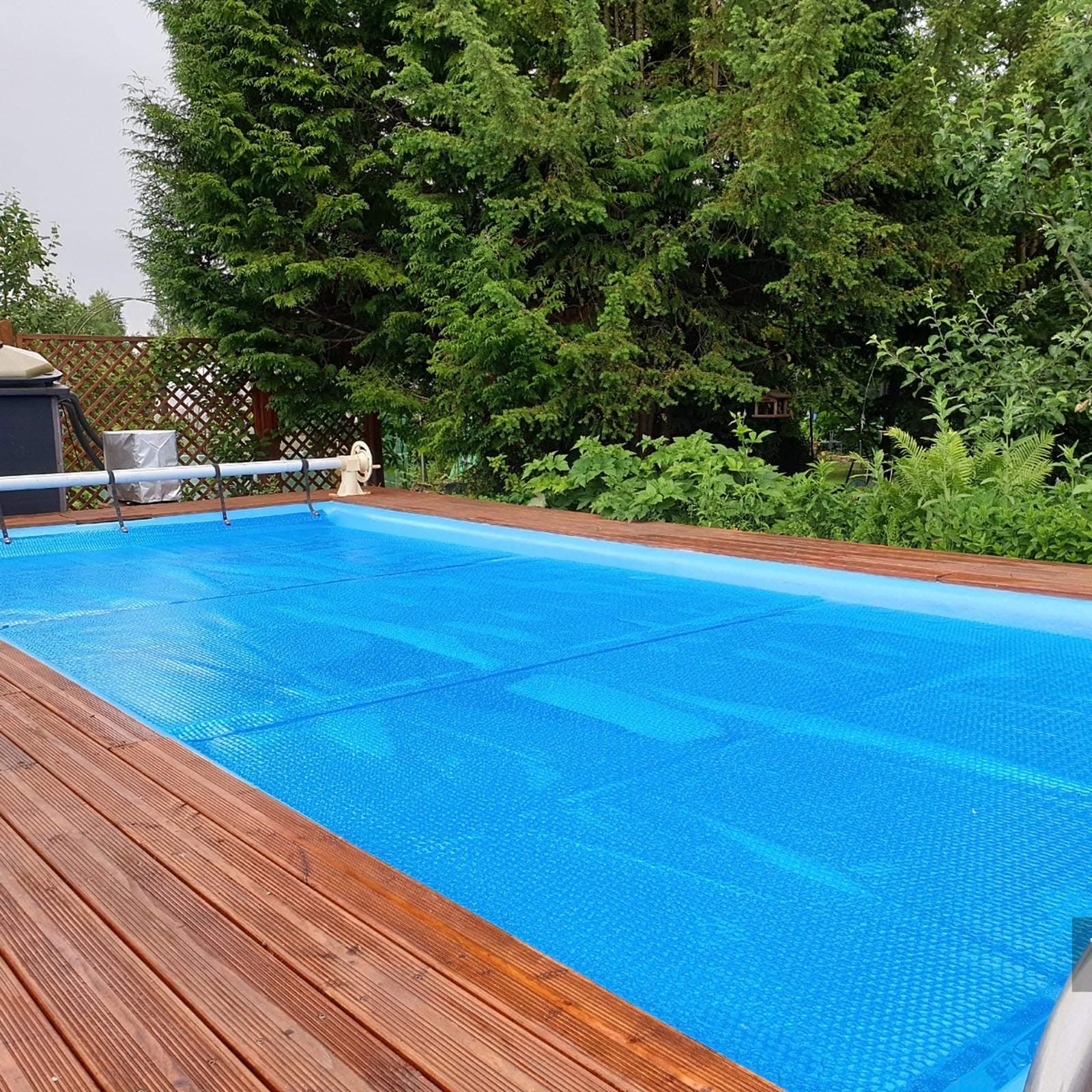 Bubble Summer Solar Pool Cover, Rectangle Heating Blanket Heavy Duty Tarpaulin with Grommets, for Inflatable Swimming Pools, In-Ground Pools (Size : 3m x 6m(10ft×19ft))