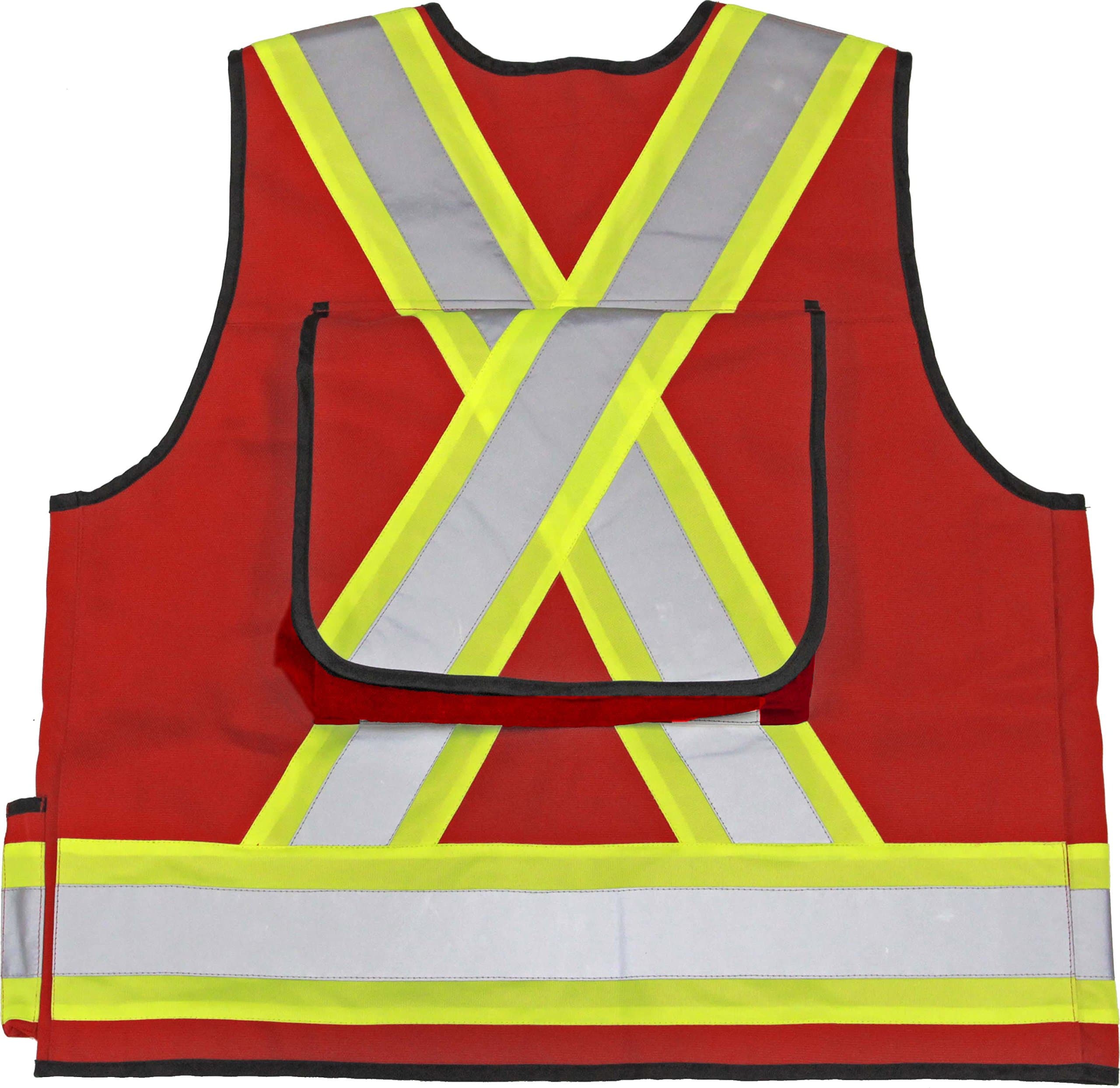 High Visibility Surveyor Vest, Class 1, XL, Red