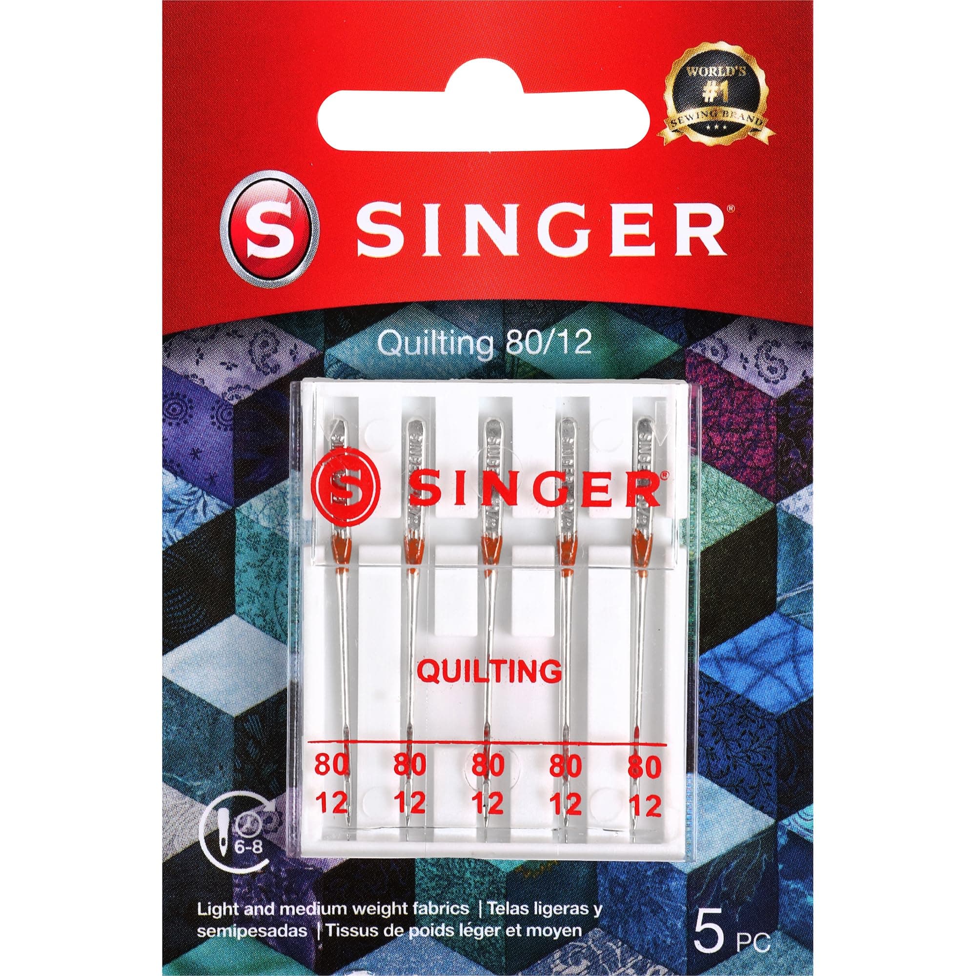 SINGER Size 80/12 Universal Machine Quilting Needles