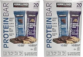 Kirkland Signature Protein bar Energy Variety Pack, (Family Bundle)