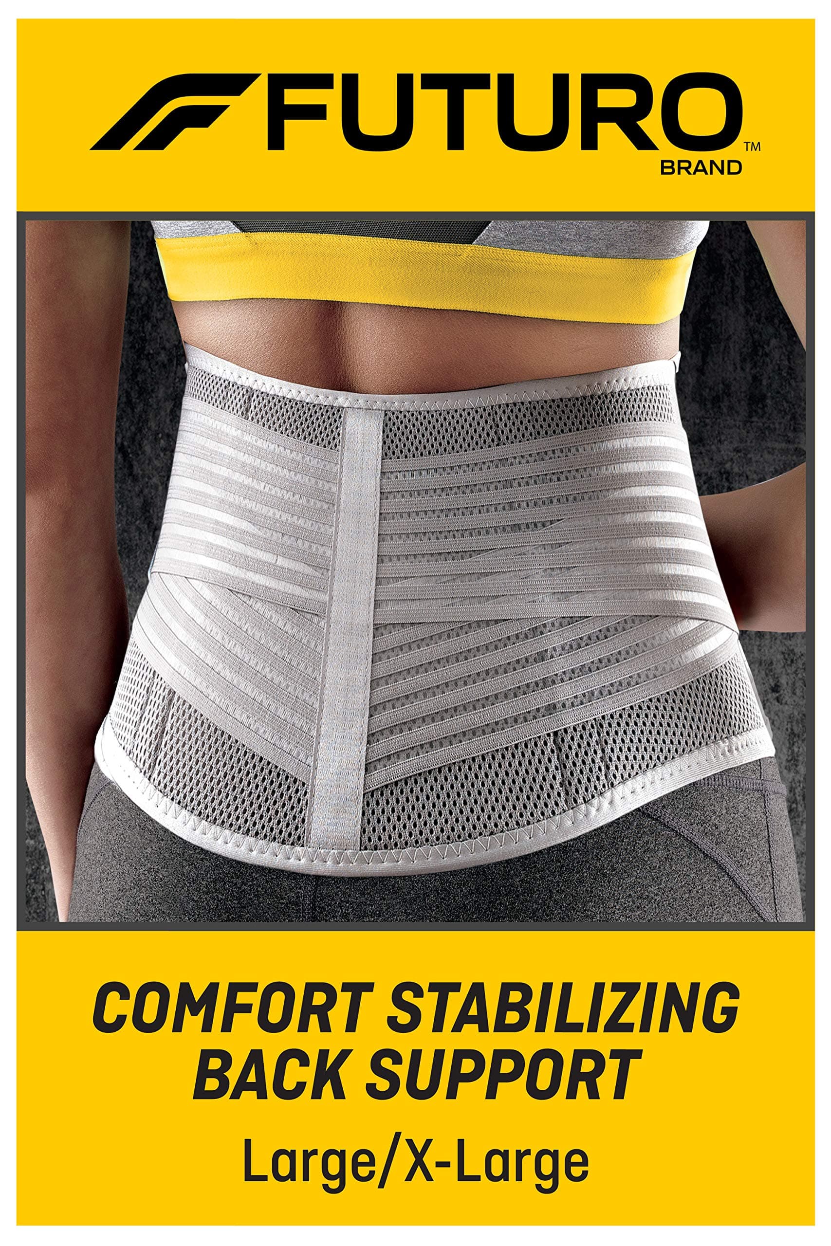 Comfort Stabilizing Back Support, Ideal for Everyday Activities, Large/X-Large