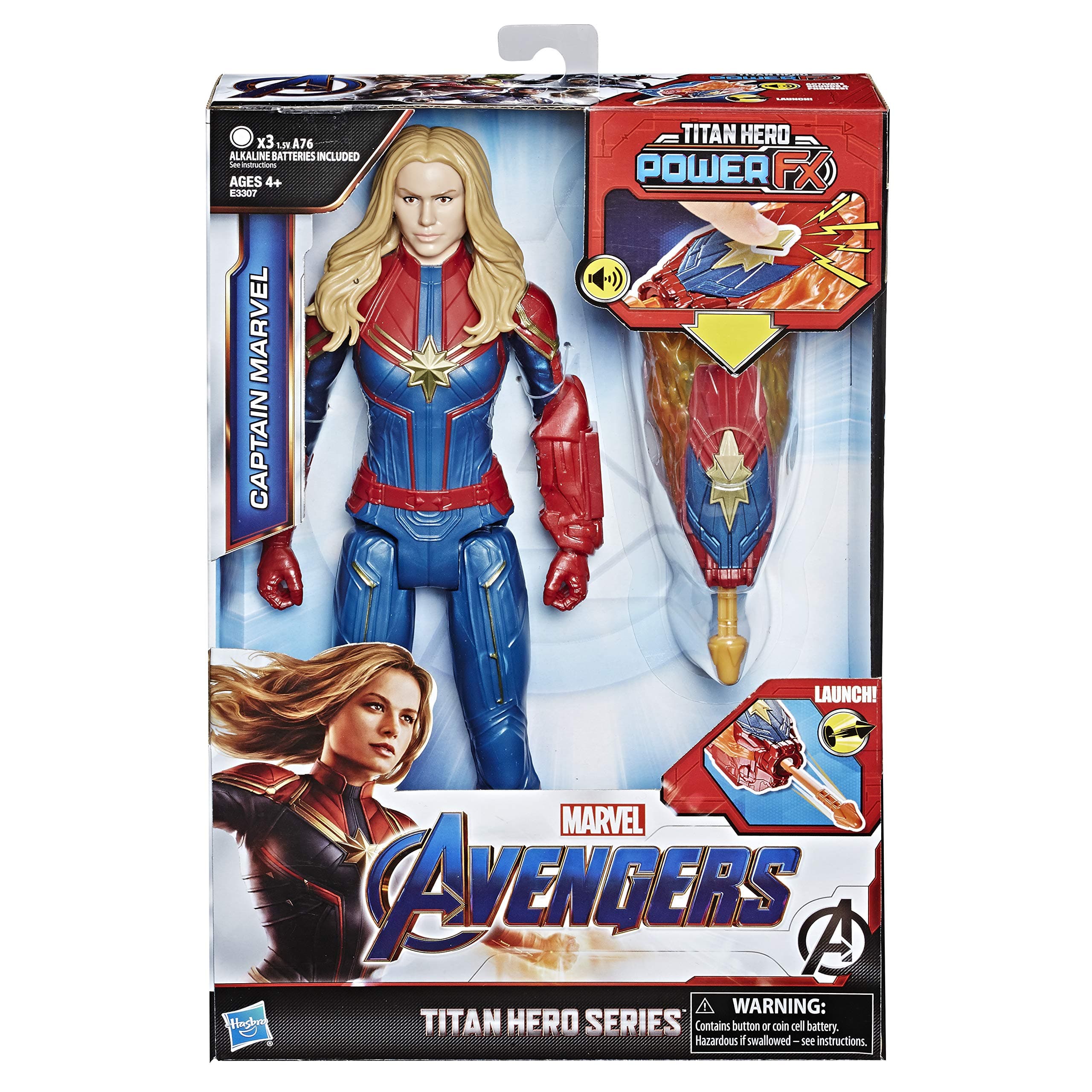 HASBRO Avengers Th Power Fx 2.0 Captain Marvel, Multi-Colour