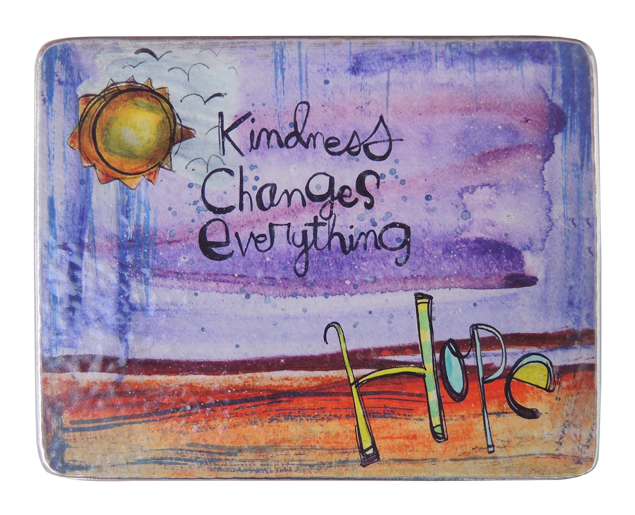 Cathedral Art(Abbey & CA Gift Kindness Changes Everything Art Metal Plaque, Silver