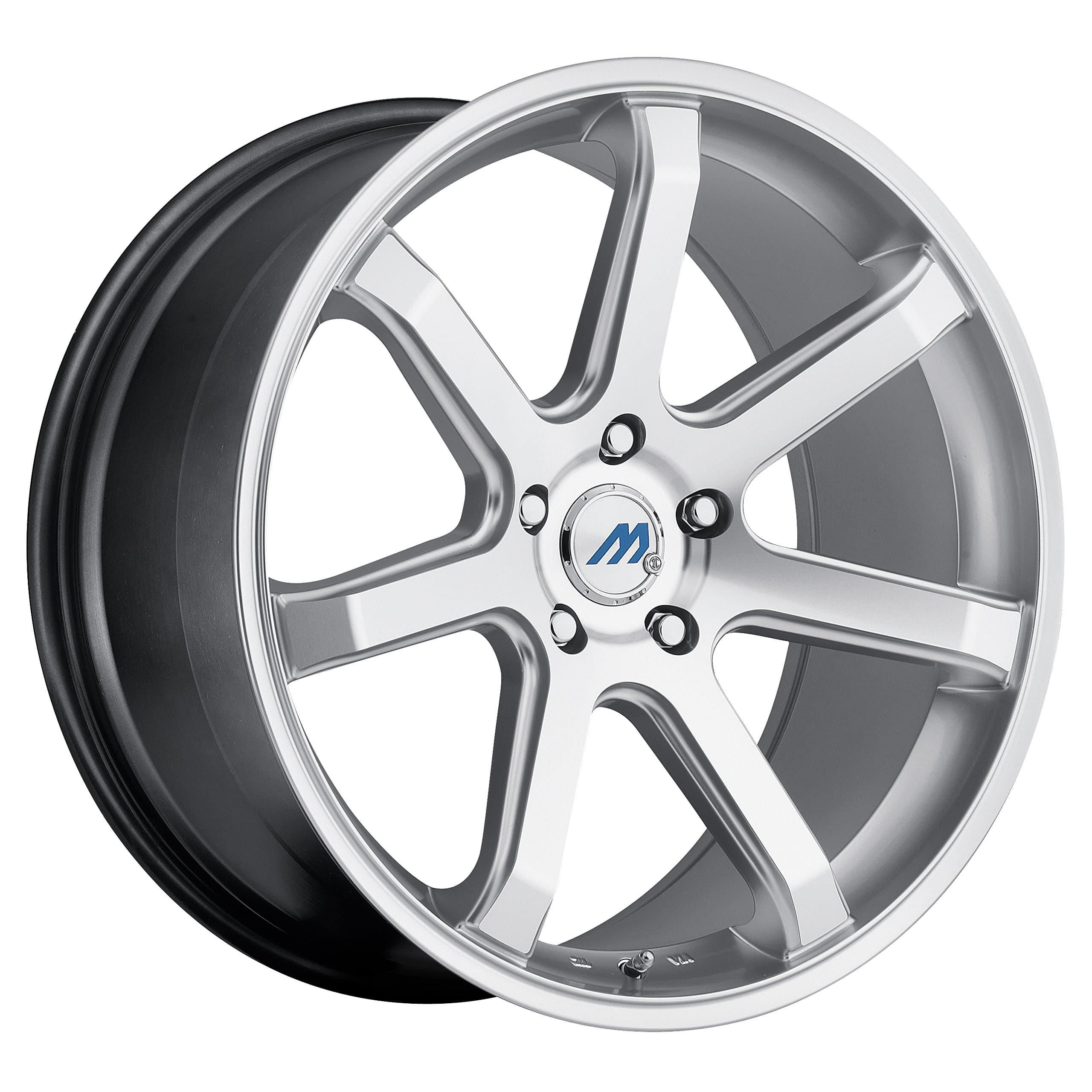 Mach ME7 Hyper Silver Wheel with Painted (18 x 8. inches /5 x 105 mm, 42 mm Offset)