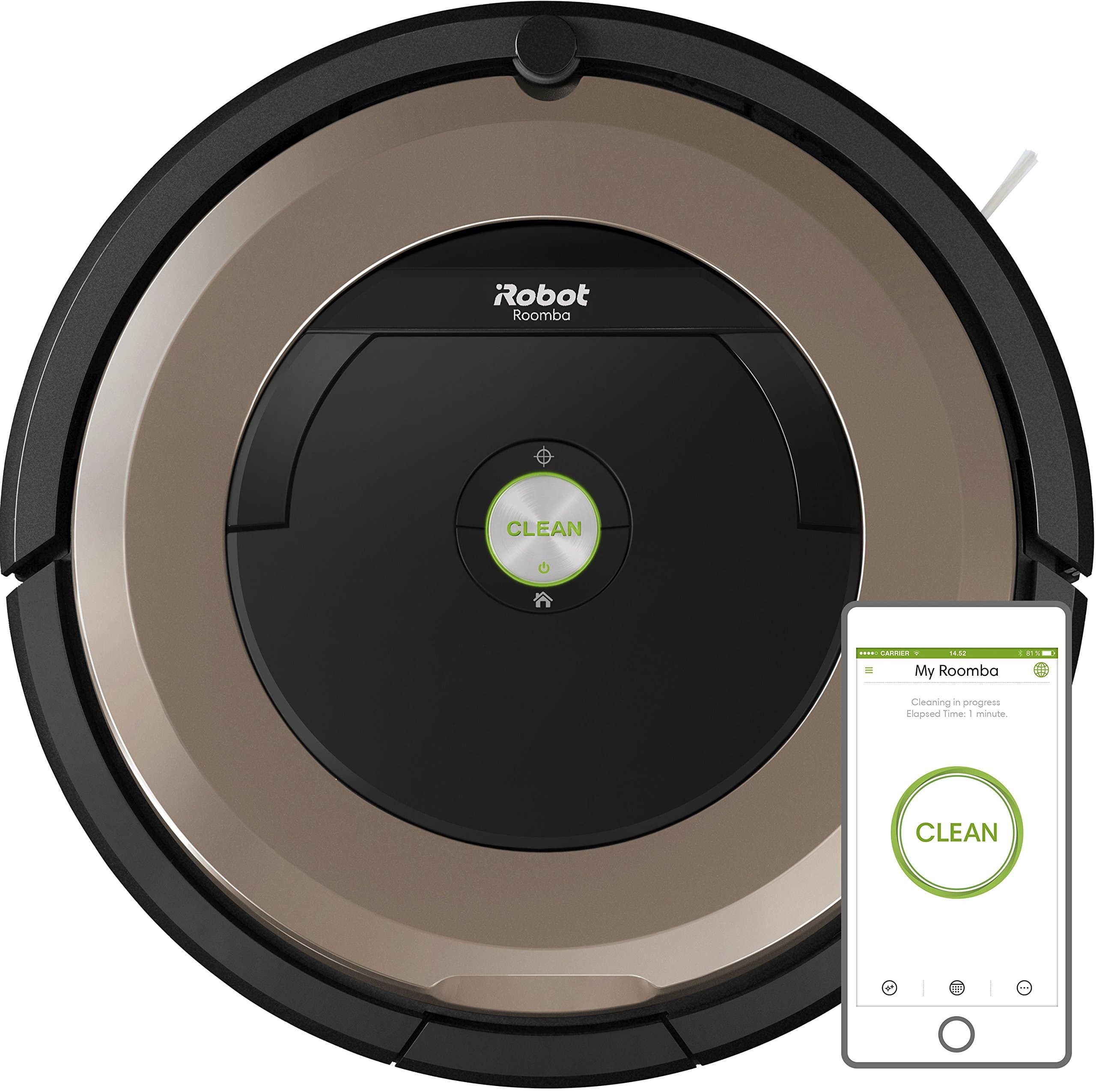 iRobot Roomba 895 Robot Vacuum Cleaner, WiFi Connected and Programmable via App, Bronze