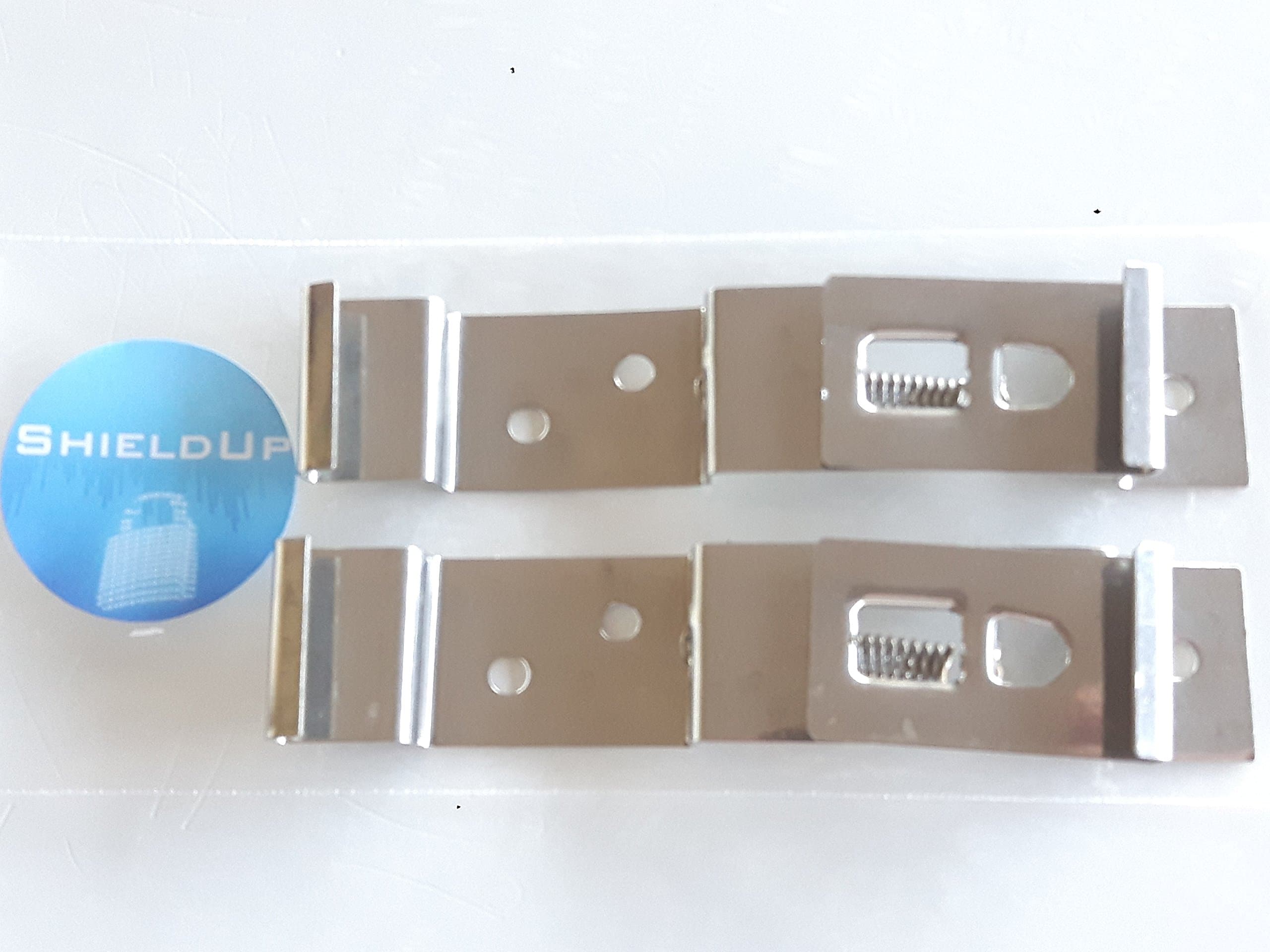 2 x Trailer Number Plate Holders | Quick Release Spring Loaded | Stainless Steel Clips