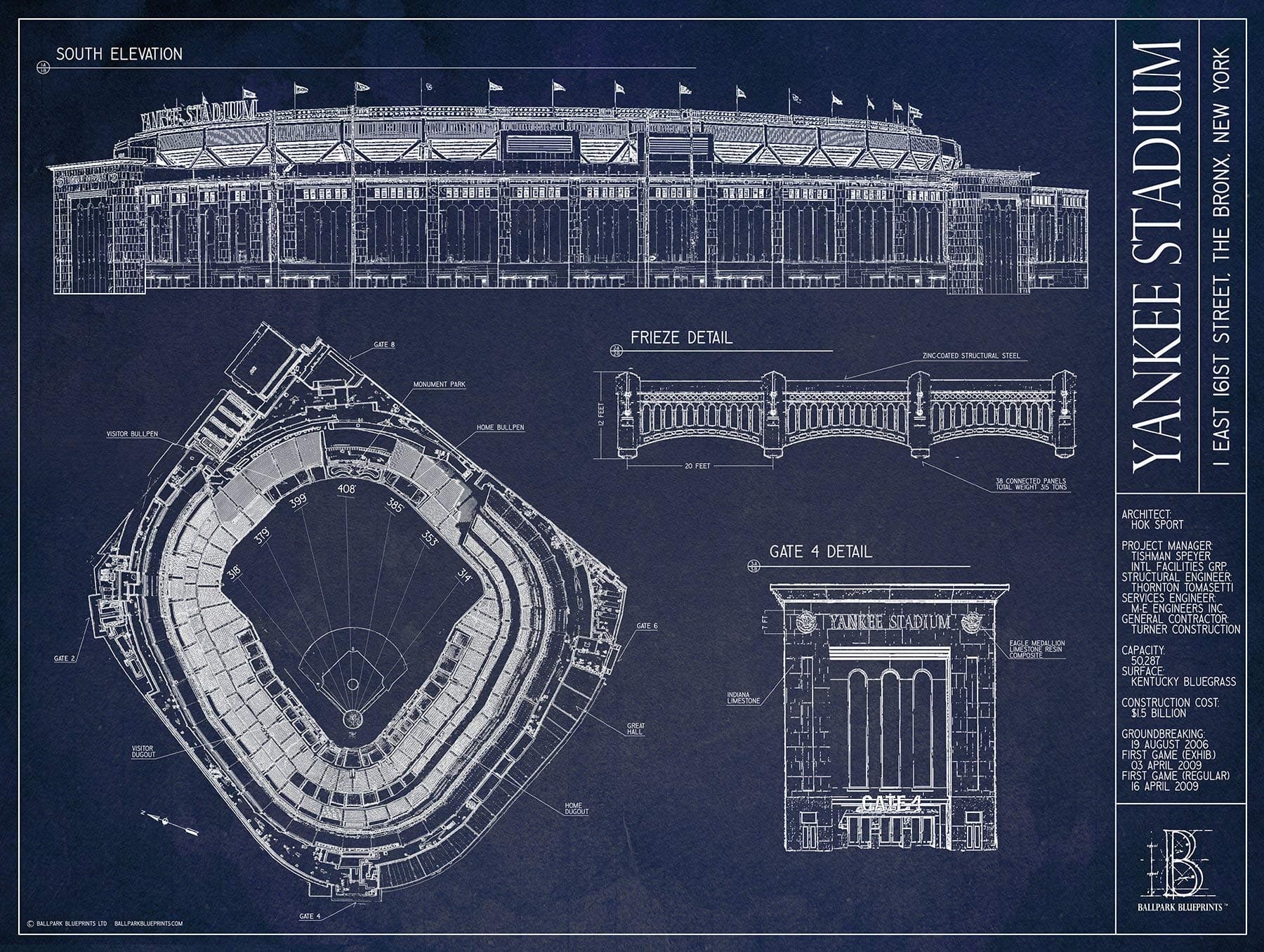 Ballpark Blueprints Yankee Stadium