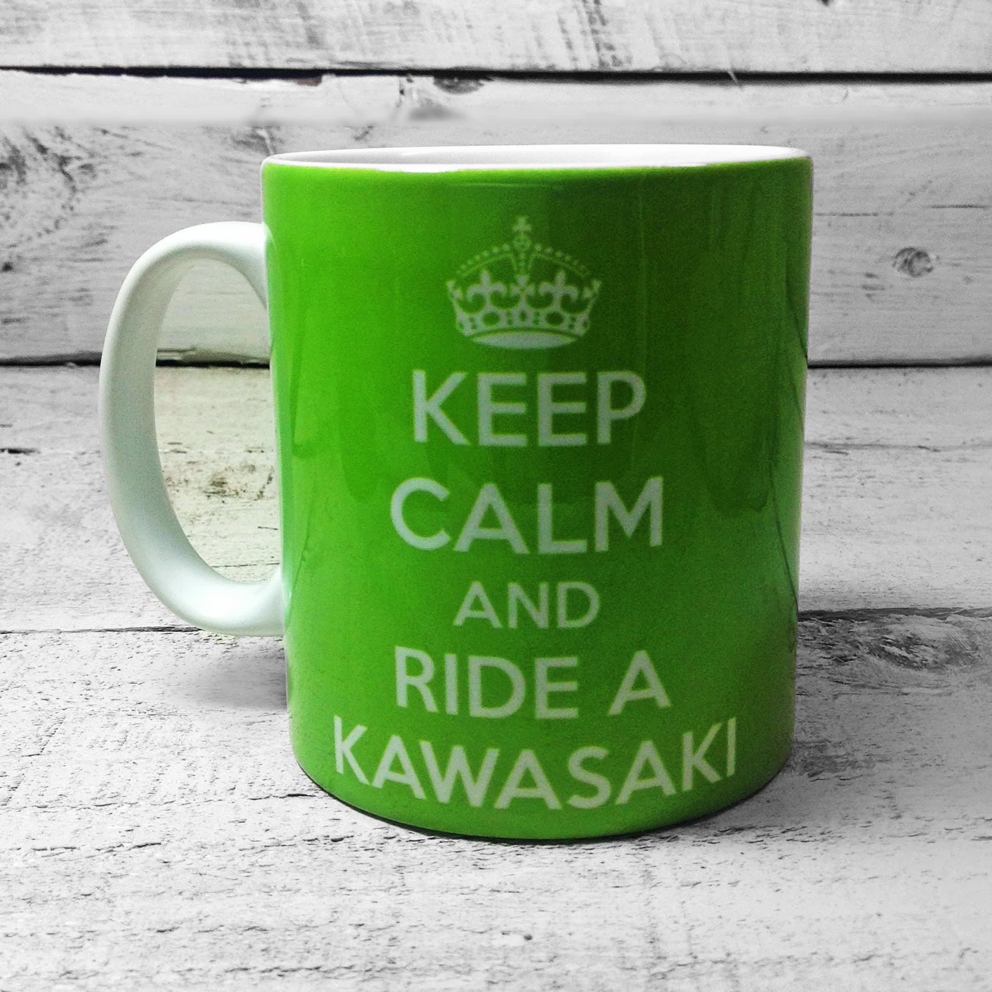 "KEEP CALM AND RIDE A KAWASAKI" 11oz CUP