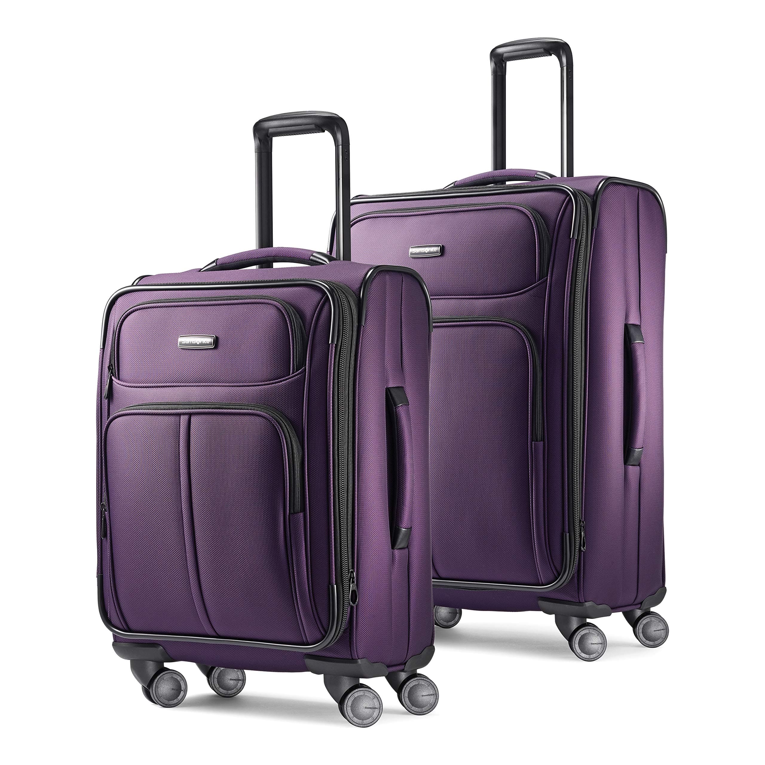 Samsonite Leverage LTE Softside Expandable Luggage with Spinner Wheels, Purple, 2-Piece Set (20/25)